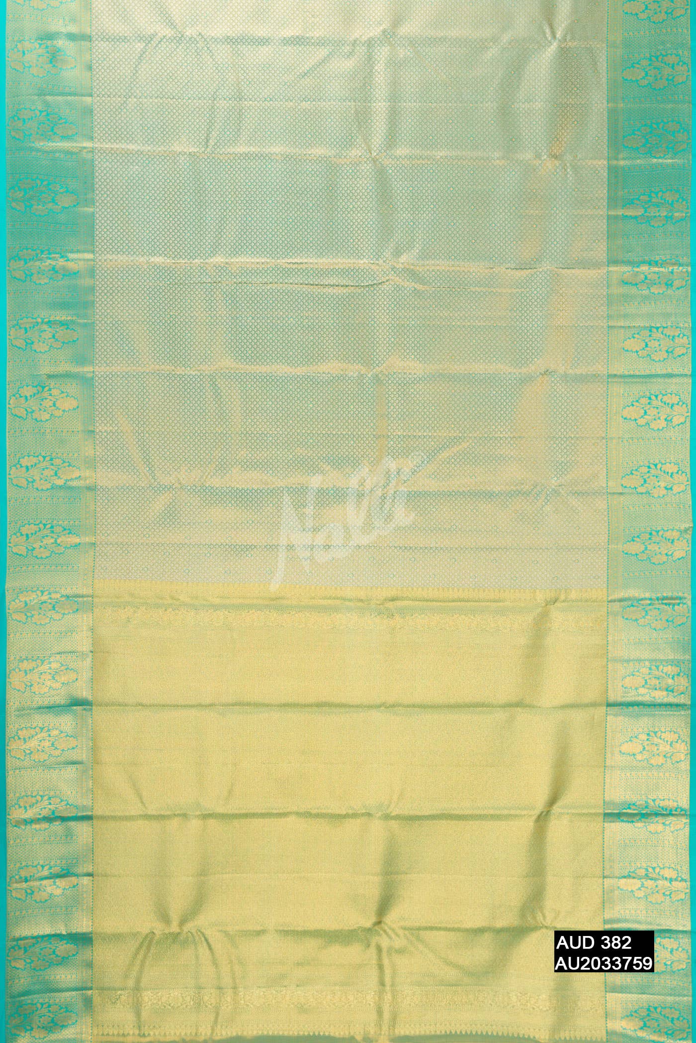 Light Blue Kanchipuram Tissue Silk Saree