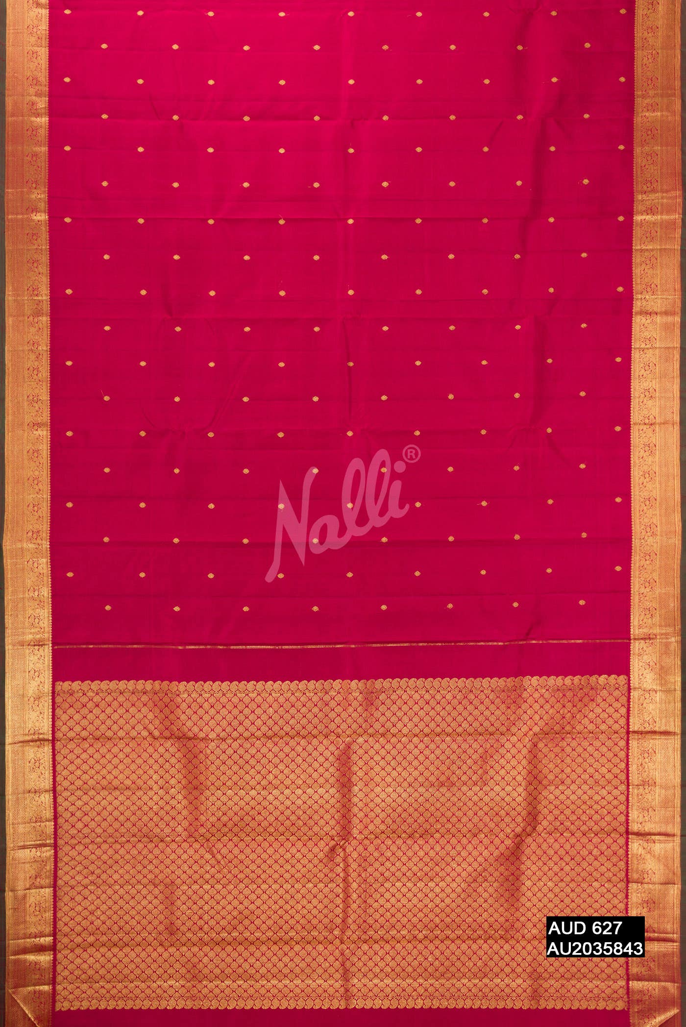 Maroon Kanchipuram Silk Saree