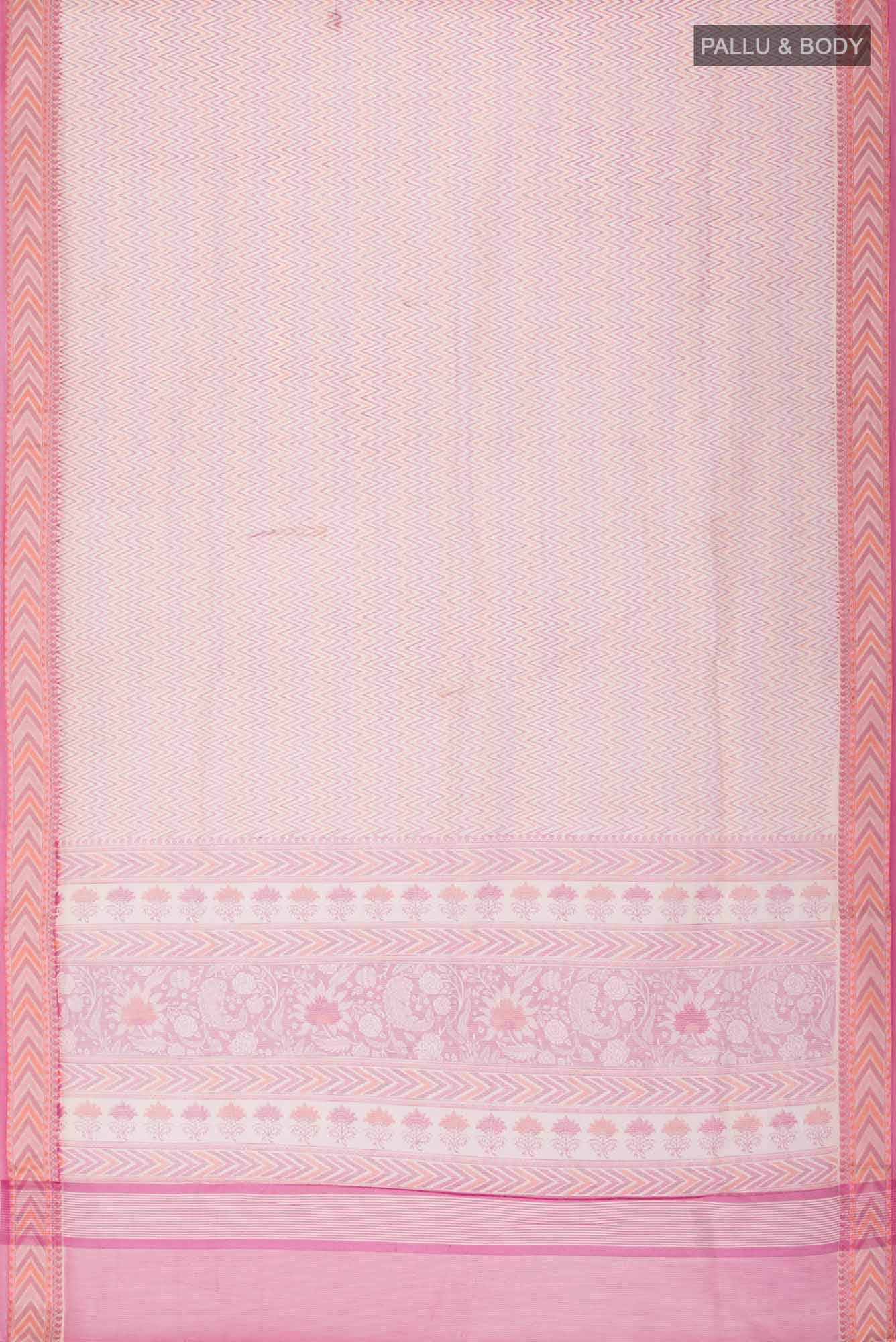 Beige Blended Kota Cotton Saree