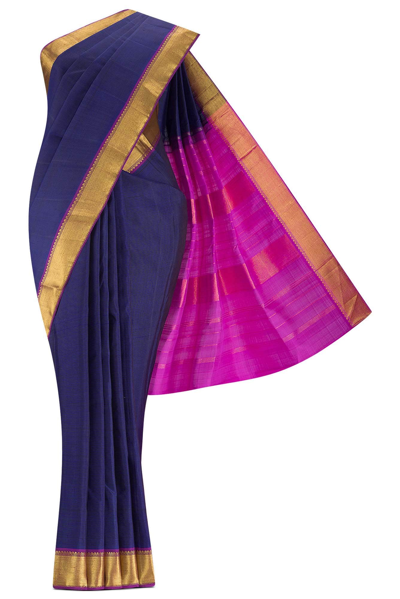 Blue Kanchipuram Silk Saree