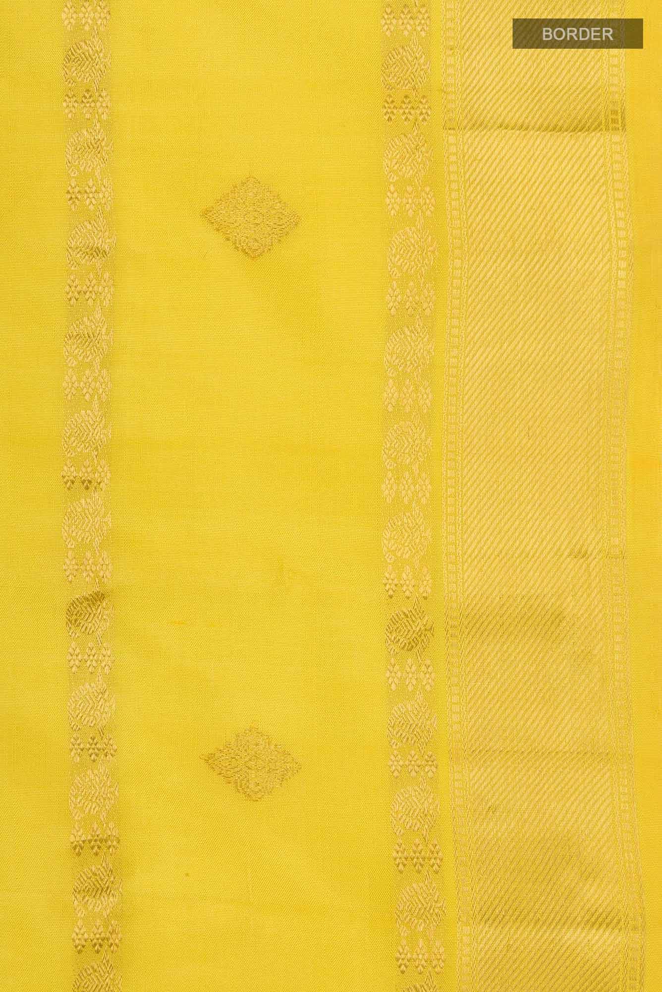 Ramya-Yellow Kanchipuram Silk Saree