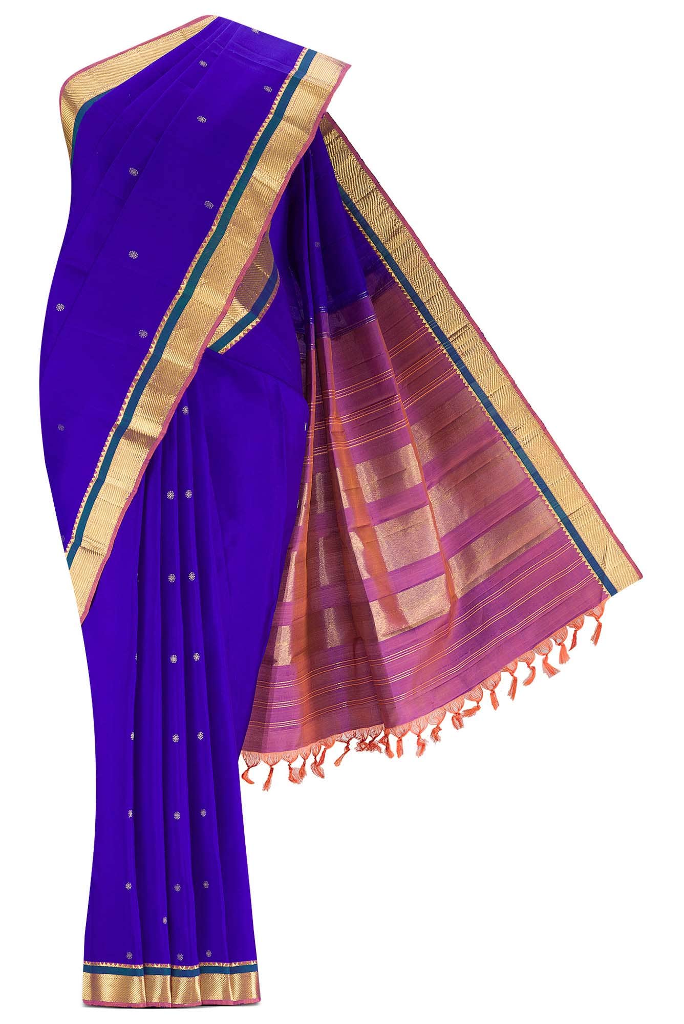 Blue Kanchipuram Silk Saree