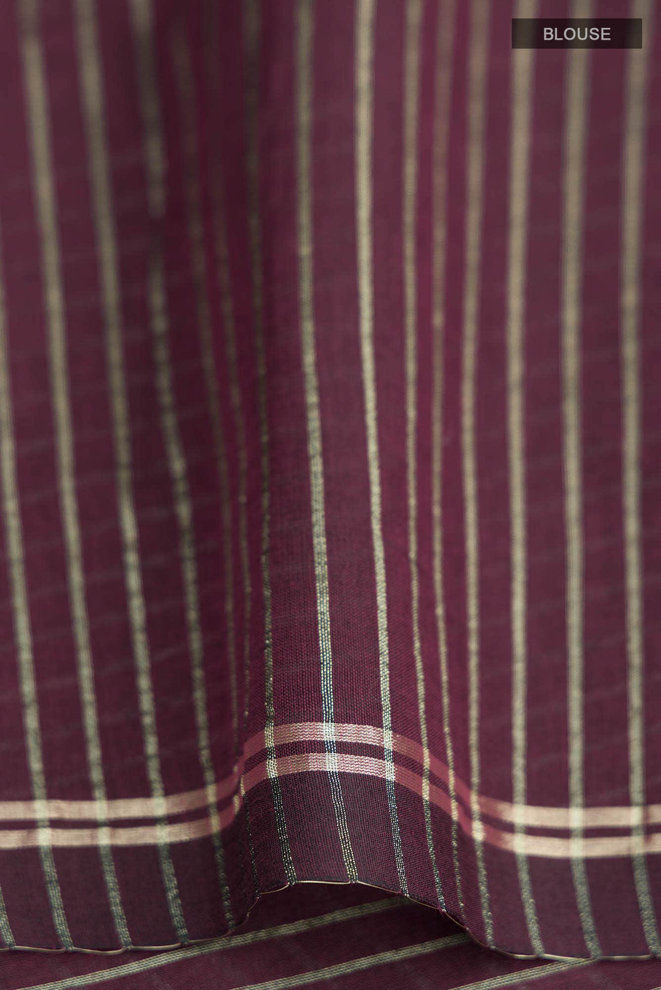 Anuradha-Maroon Bengal Cotton Saree