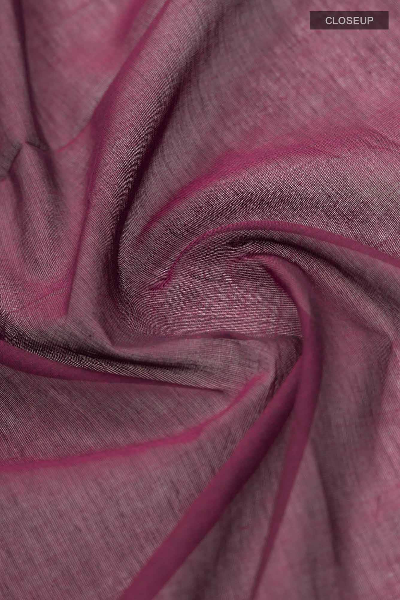 Anuradha-Maroon Bengal Cotton Saree