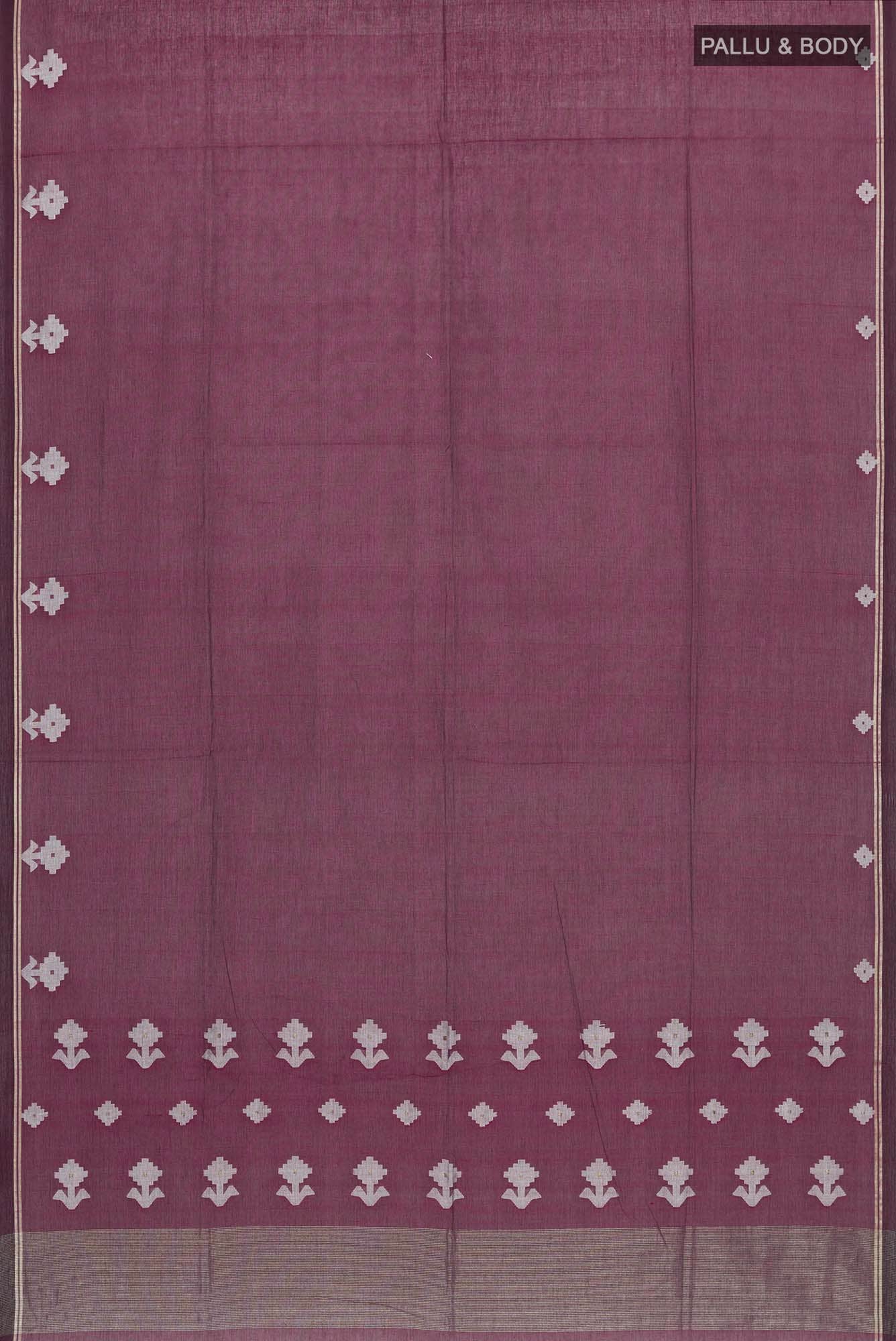 Anuradha-Maroon Bengal Cotton Saree