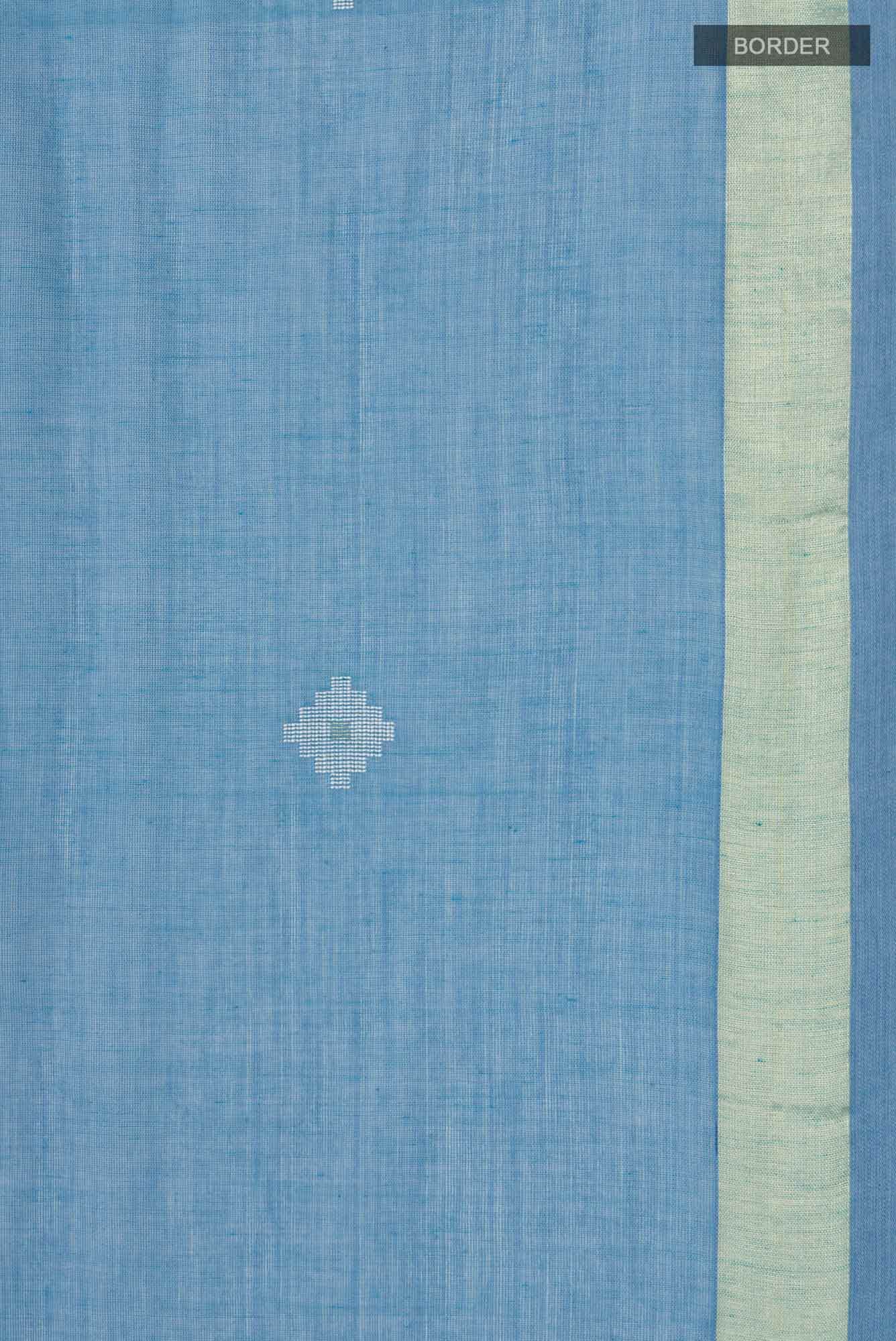 Suchitra-Blue Bengal Cotton Saree