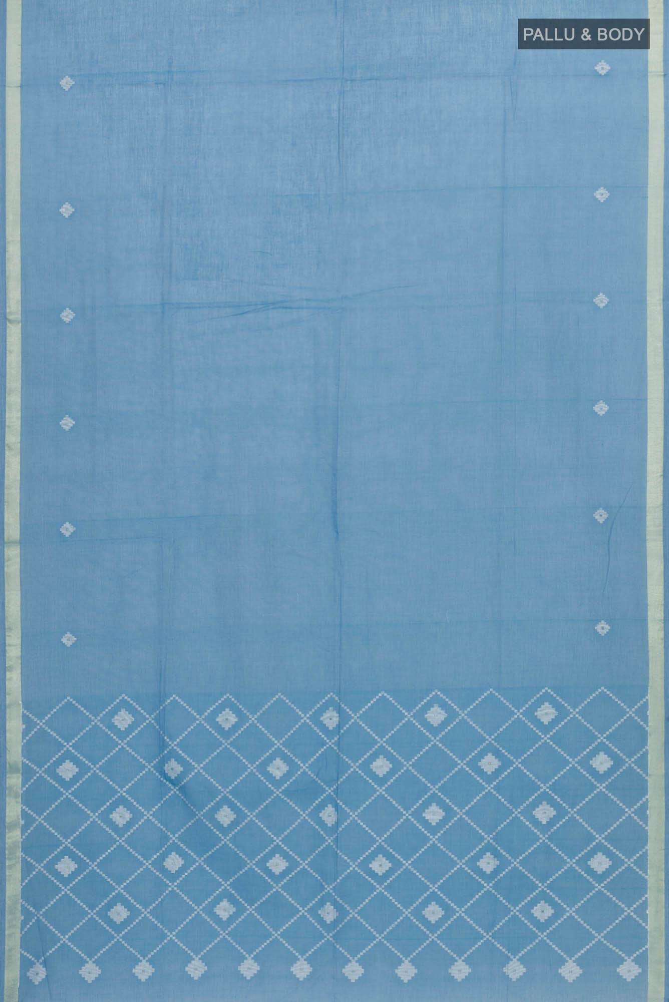 Suchitra-Blue Bengal Cotton Saree
