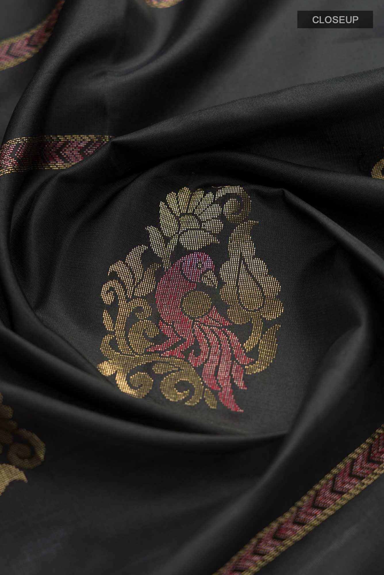 Black Soft Silk Saree