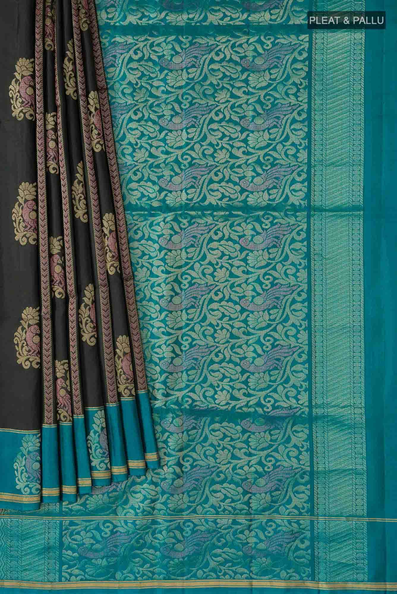 Black Soft Silk Saree