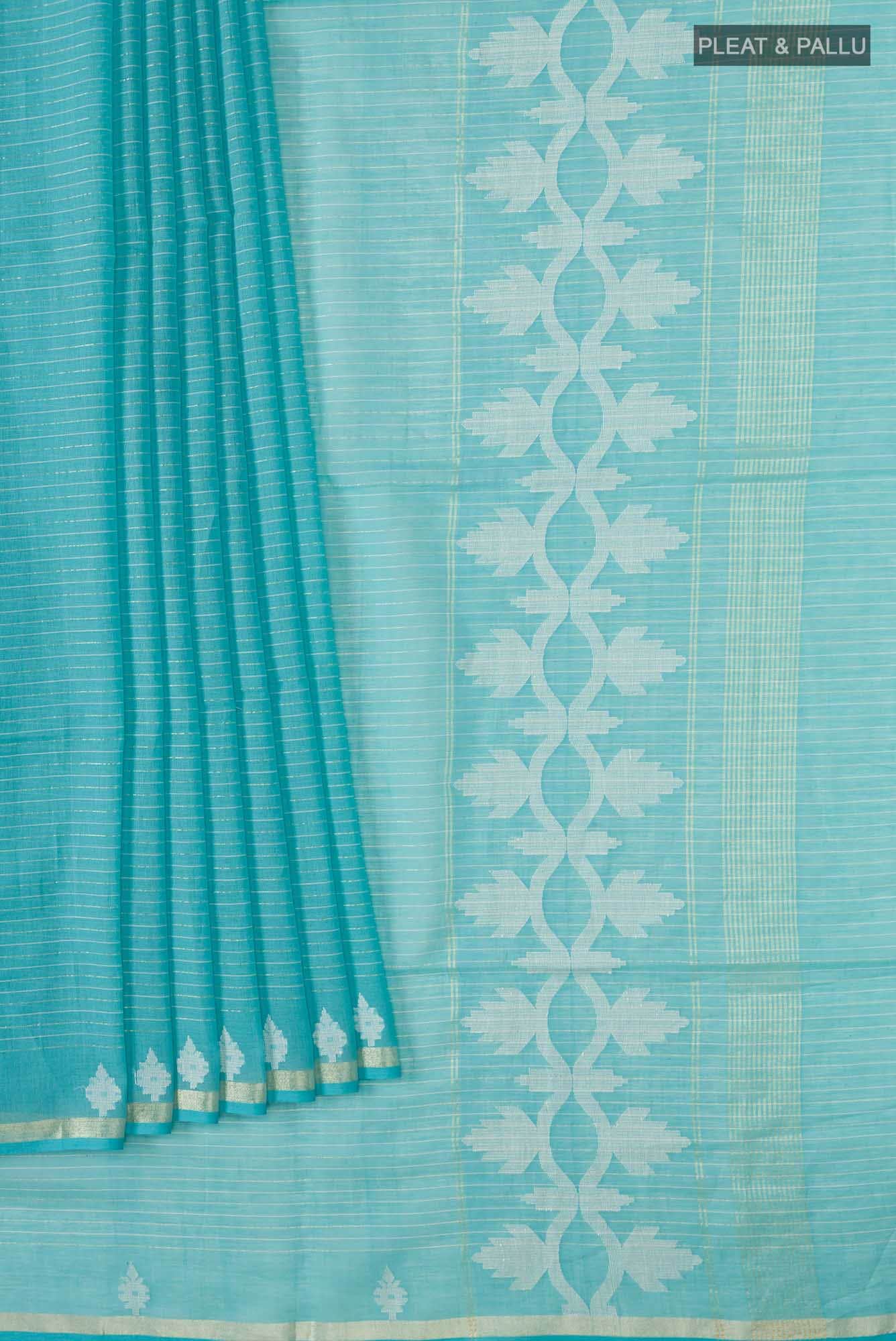Haimanti-Blue Bengal Cotton Saree
