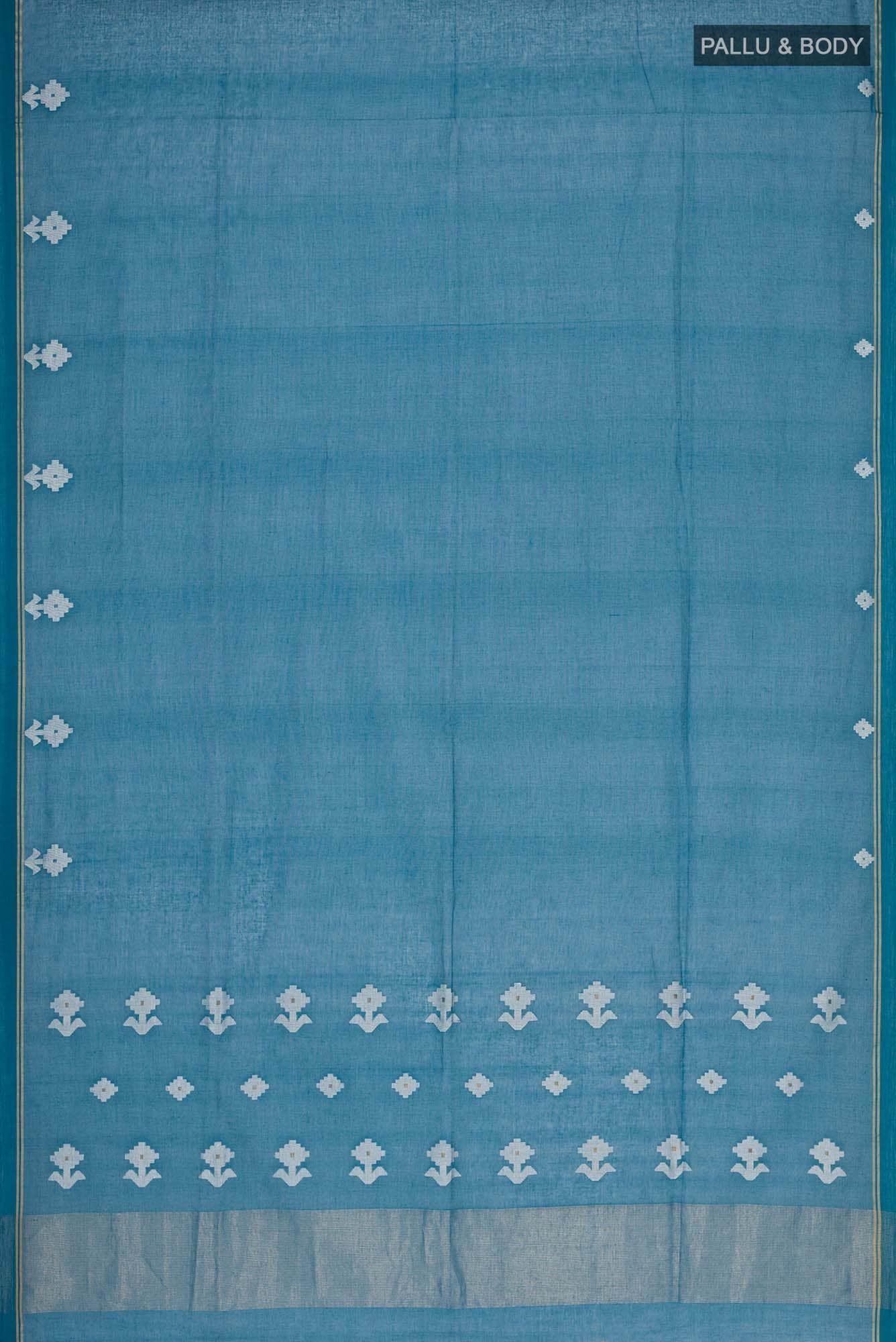 Anuradha-Dark Blue Bengal Cotton Saree