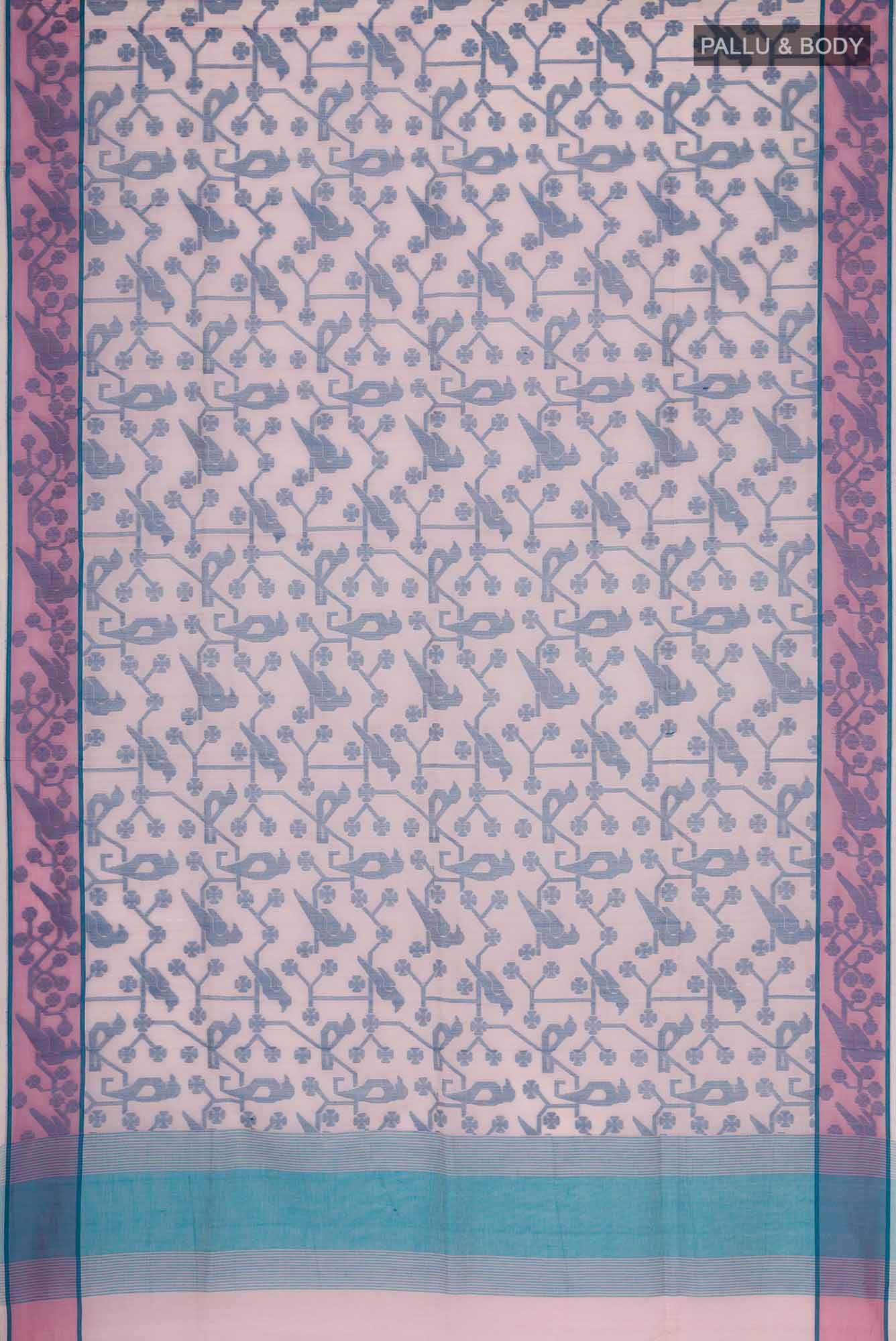 Jamini-Pink Bengal Cotton Saree