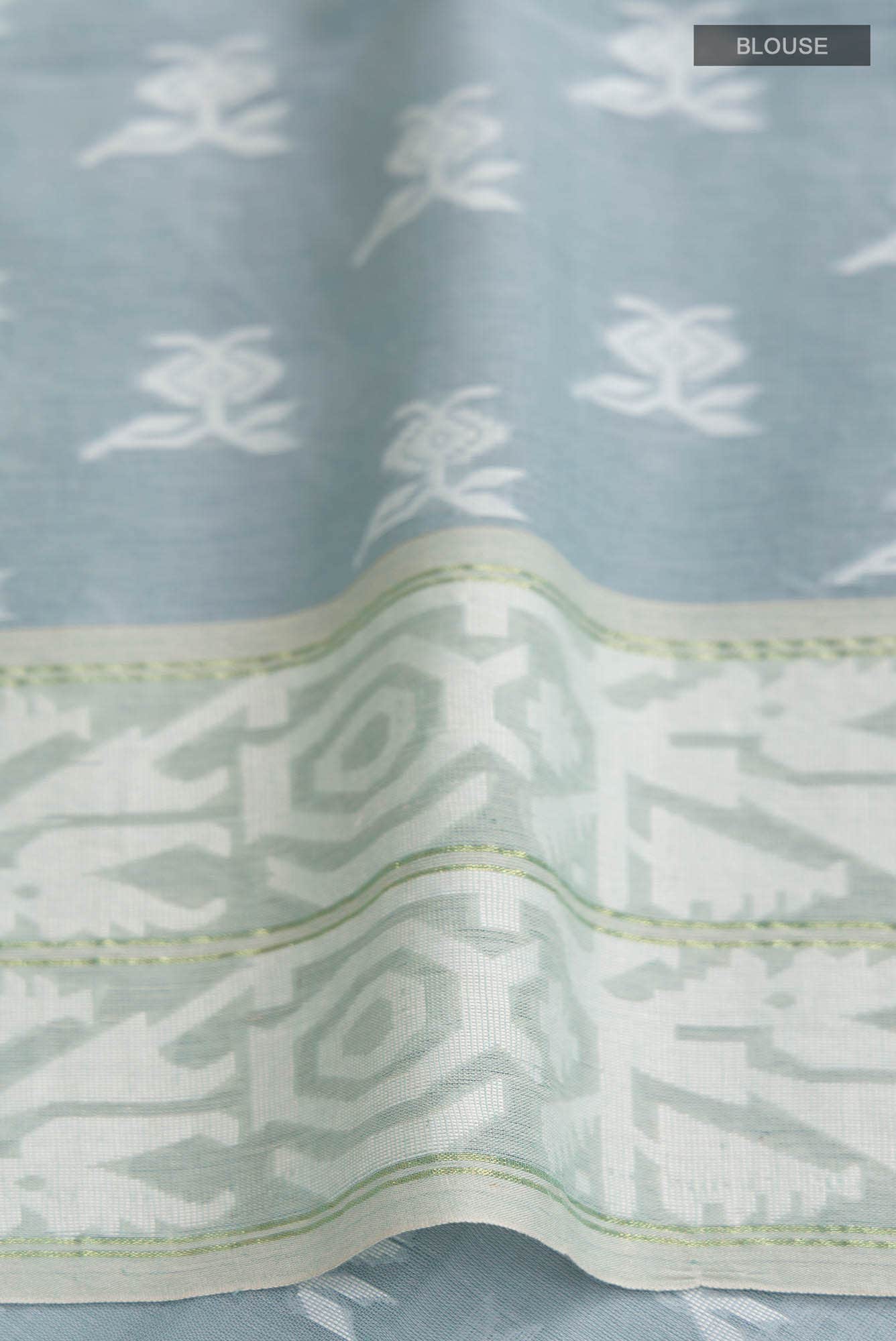 Aradhana-Grey Bengal Cotton Saree