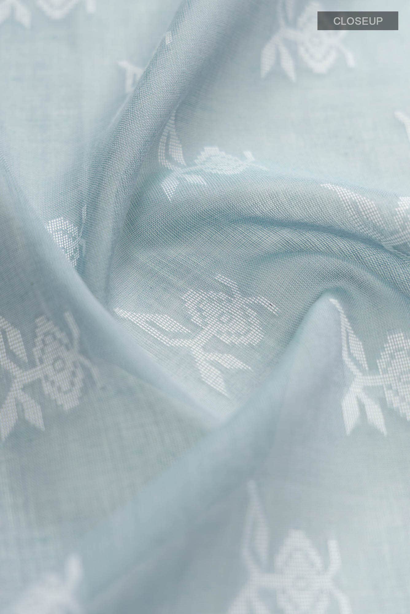 Aradhana-Grey Bengal Cotton Saree