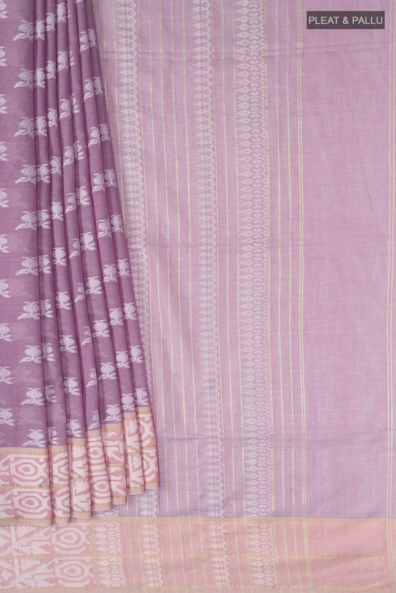 Aradhana-Purple Bengal Cotton Saree