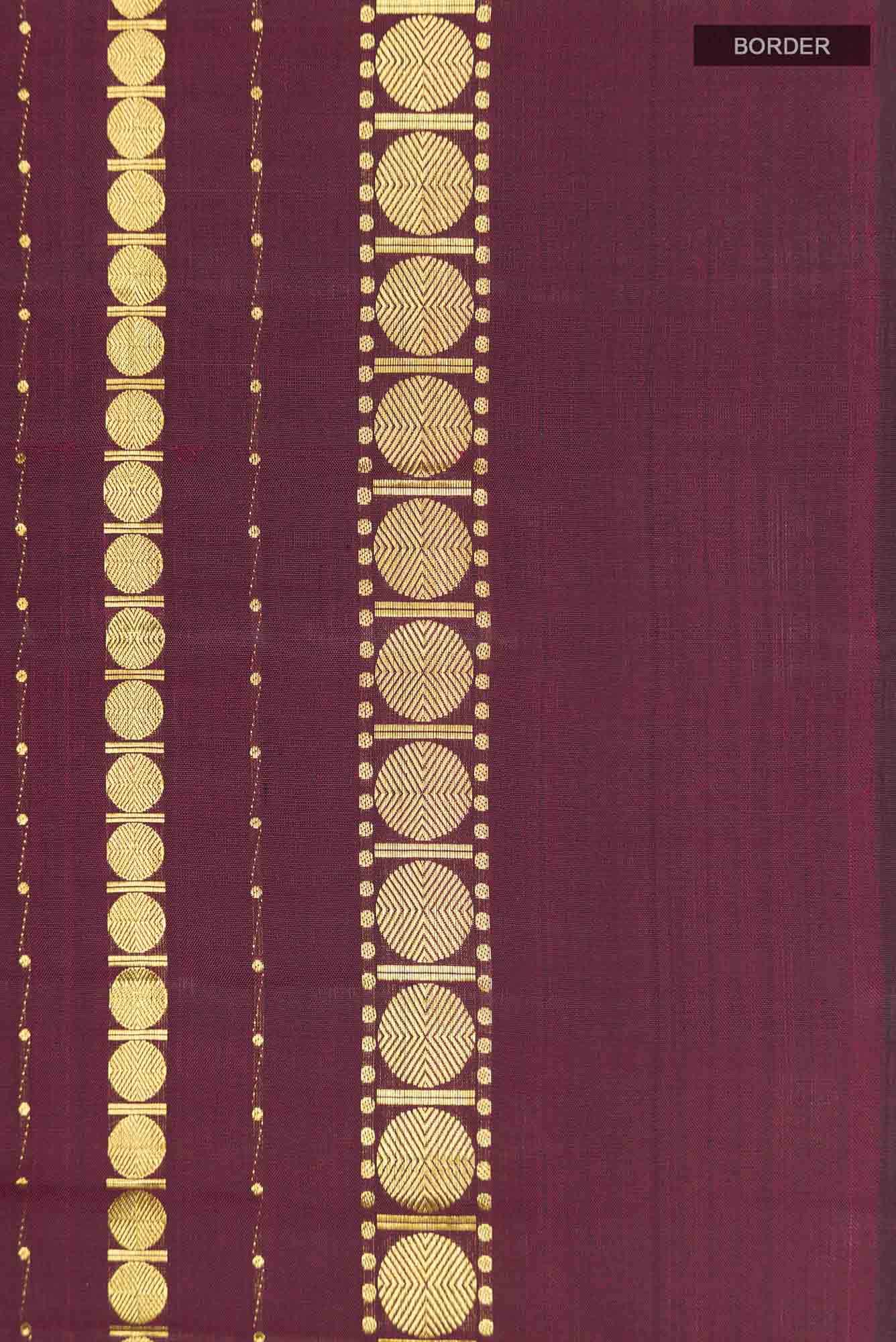 Sadhvi-Maroon Kanchipuram Silk Saree