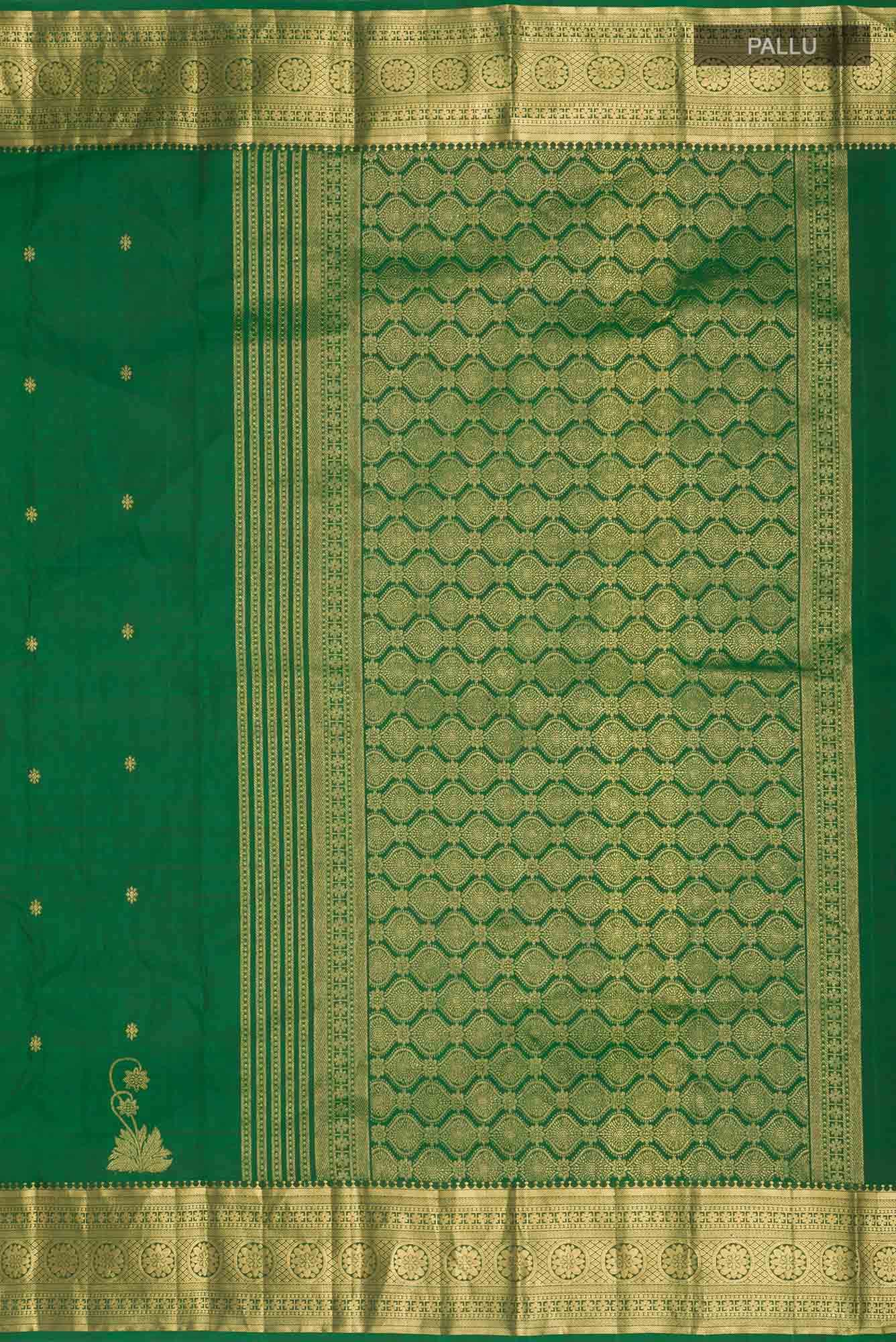 Tarangini-Green Kanchipuram Silk Saree
