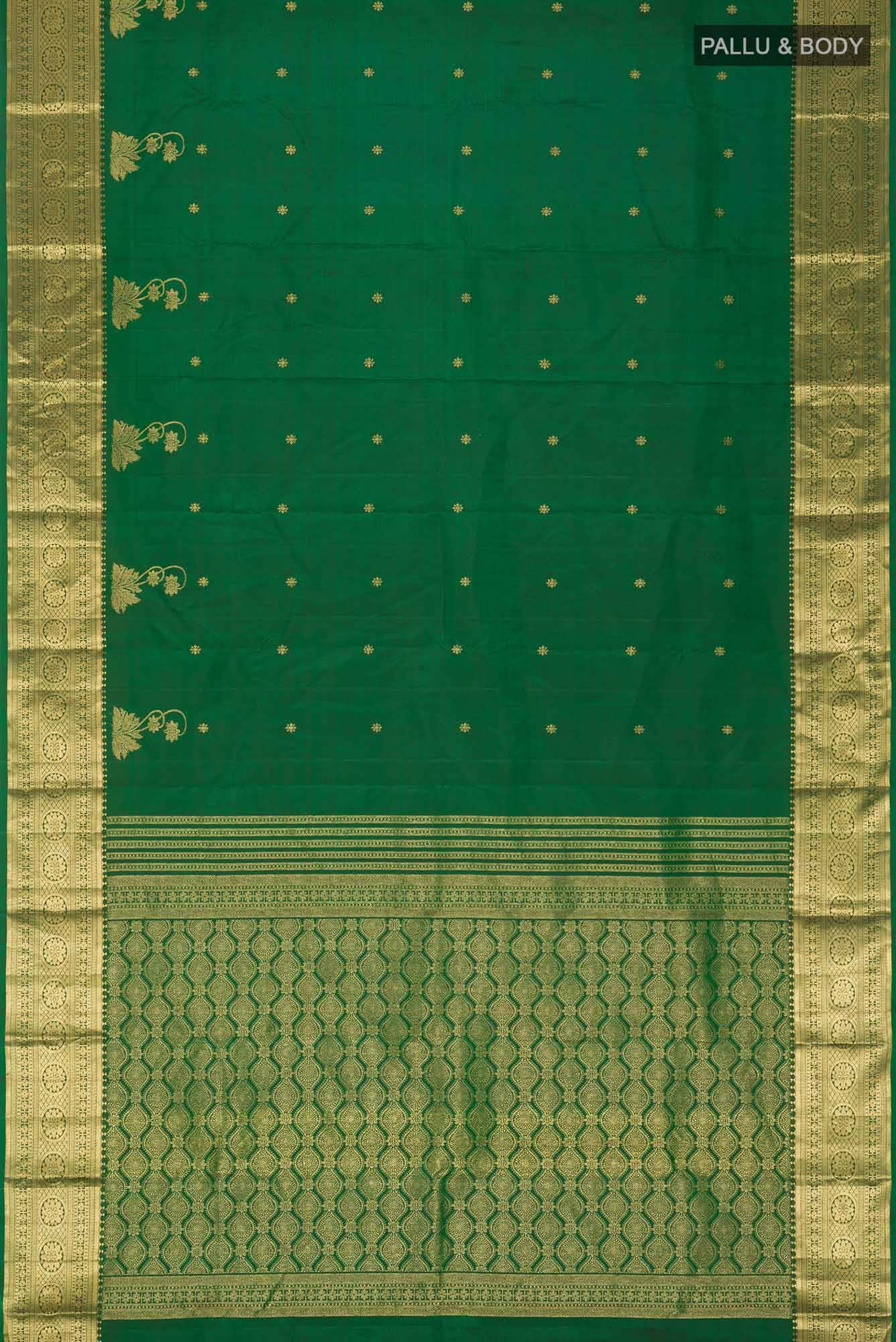 Tarangini-Green Kanchipuram Silk Saree