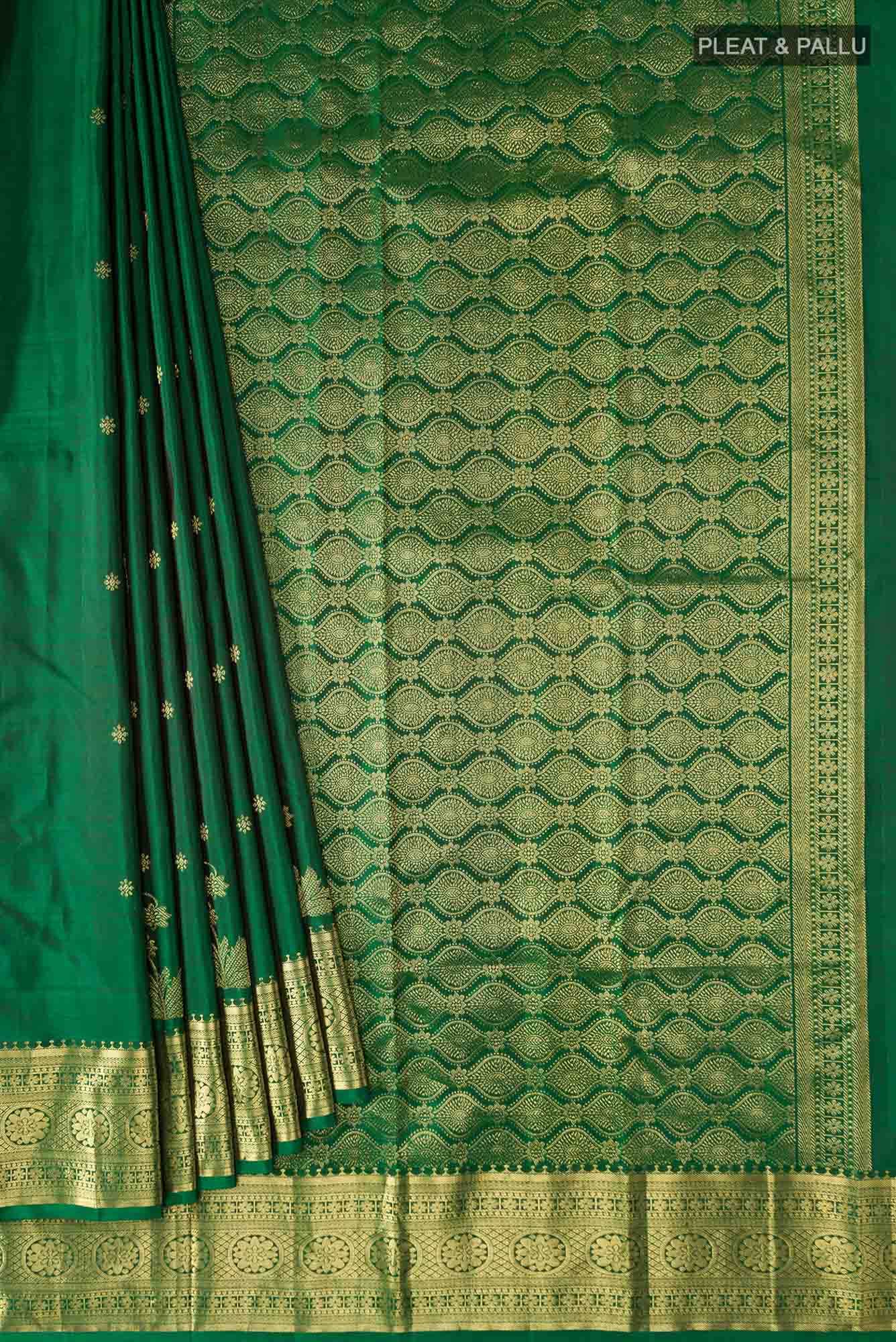 Tarangini-Green Kanchipuram Silk Saree