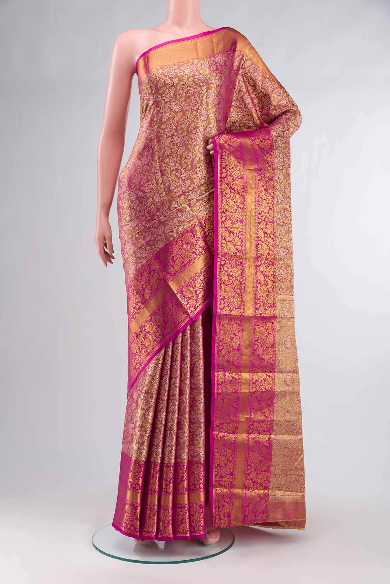 Satin Dual Tone Silk Saree with Elegant Sheen Finish