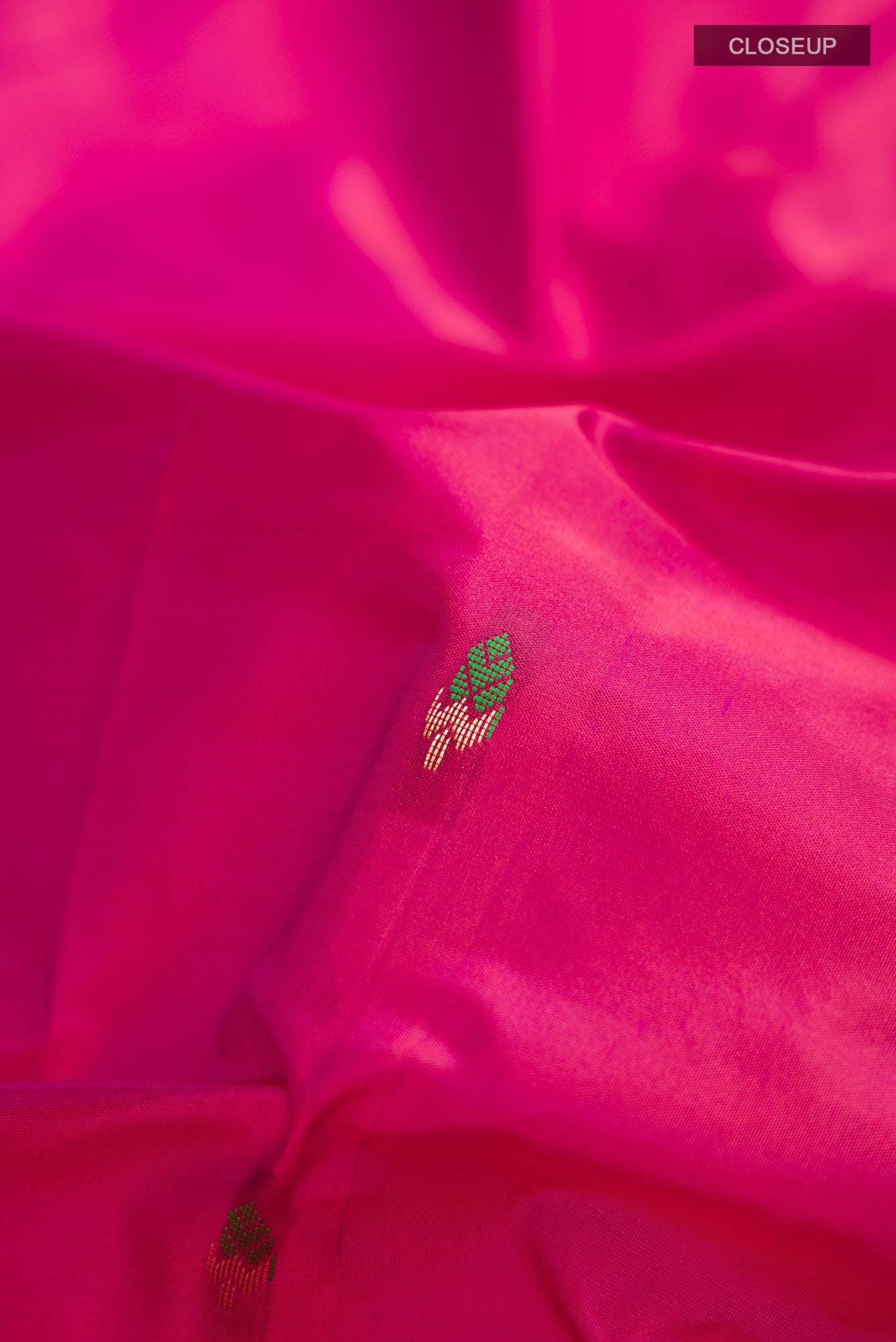 Magenta Blended Bangalore Silk Saree