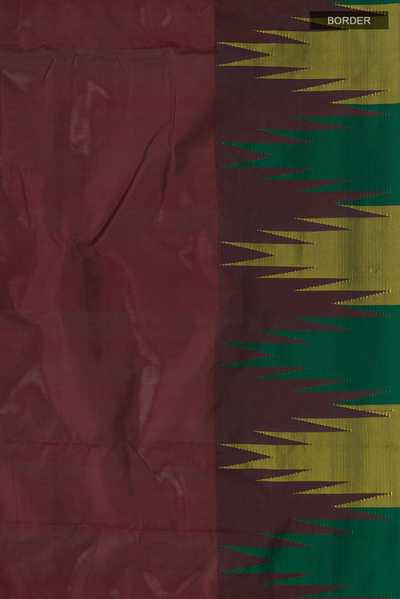 Maroon Blended Bangalore Silk Saree