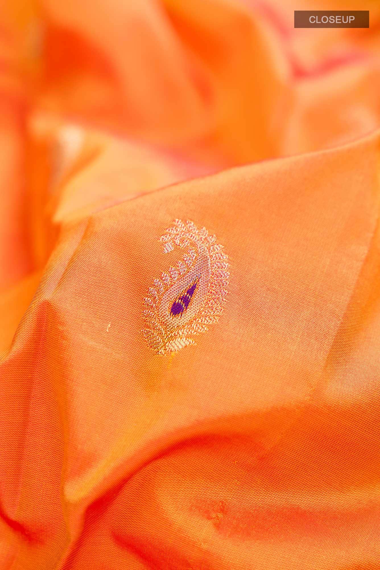 Yellow Blended Bangalore Silk Saree