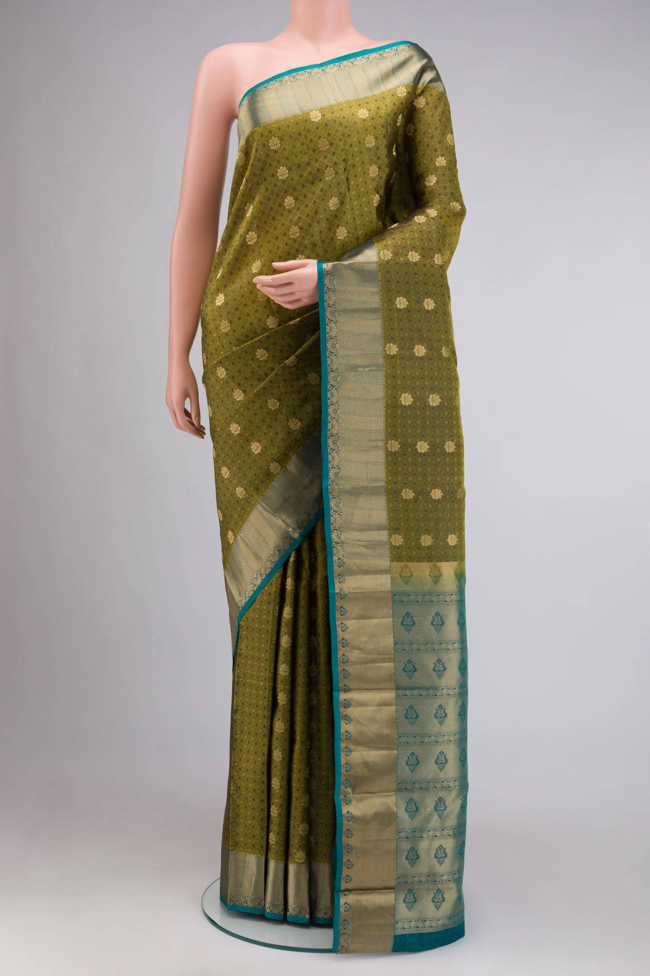Green Kanchipuram Silk Saree