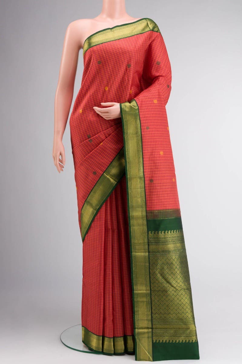 Red Kanchipuram Silk Saree