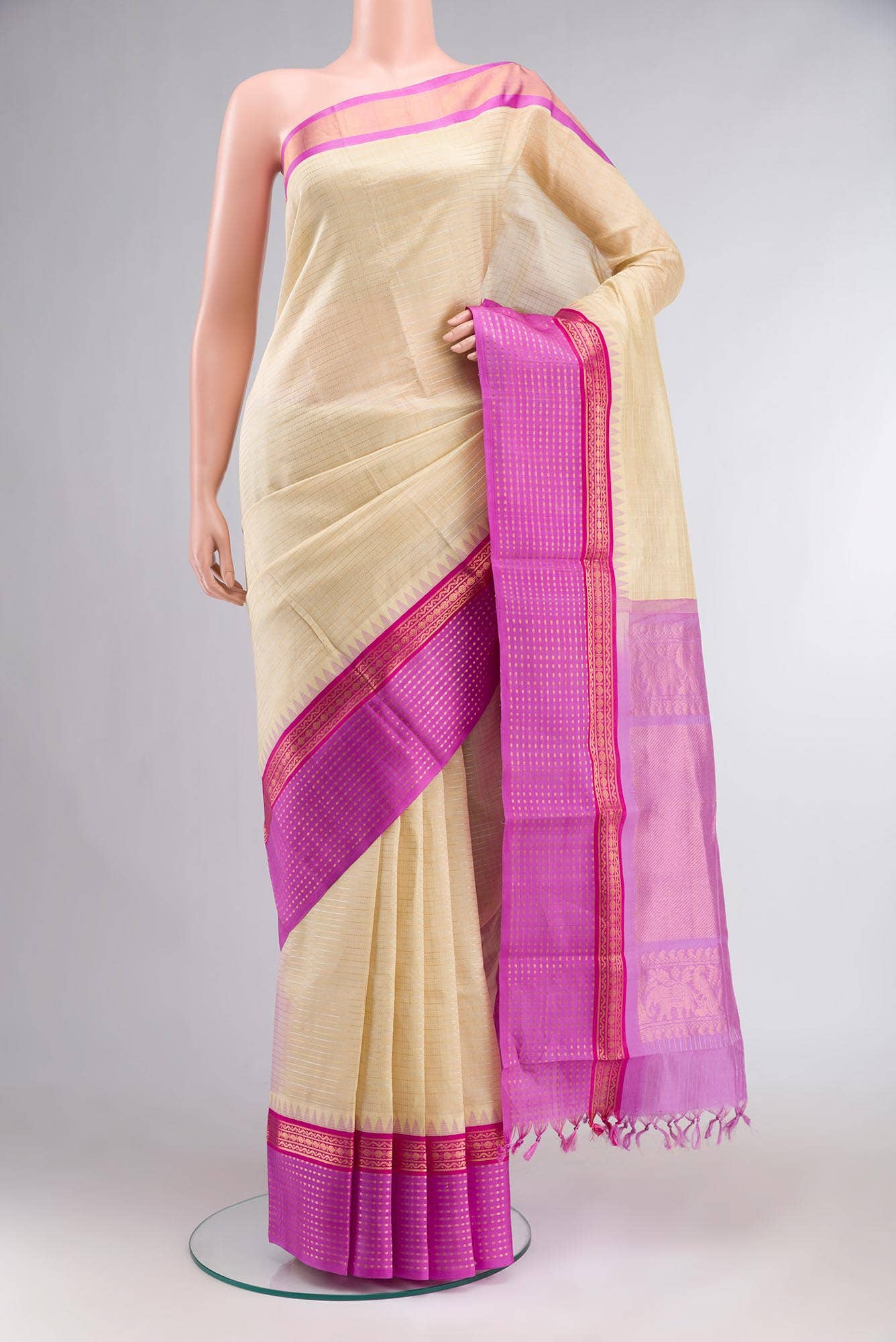 Sandal Silk Cotton Saree