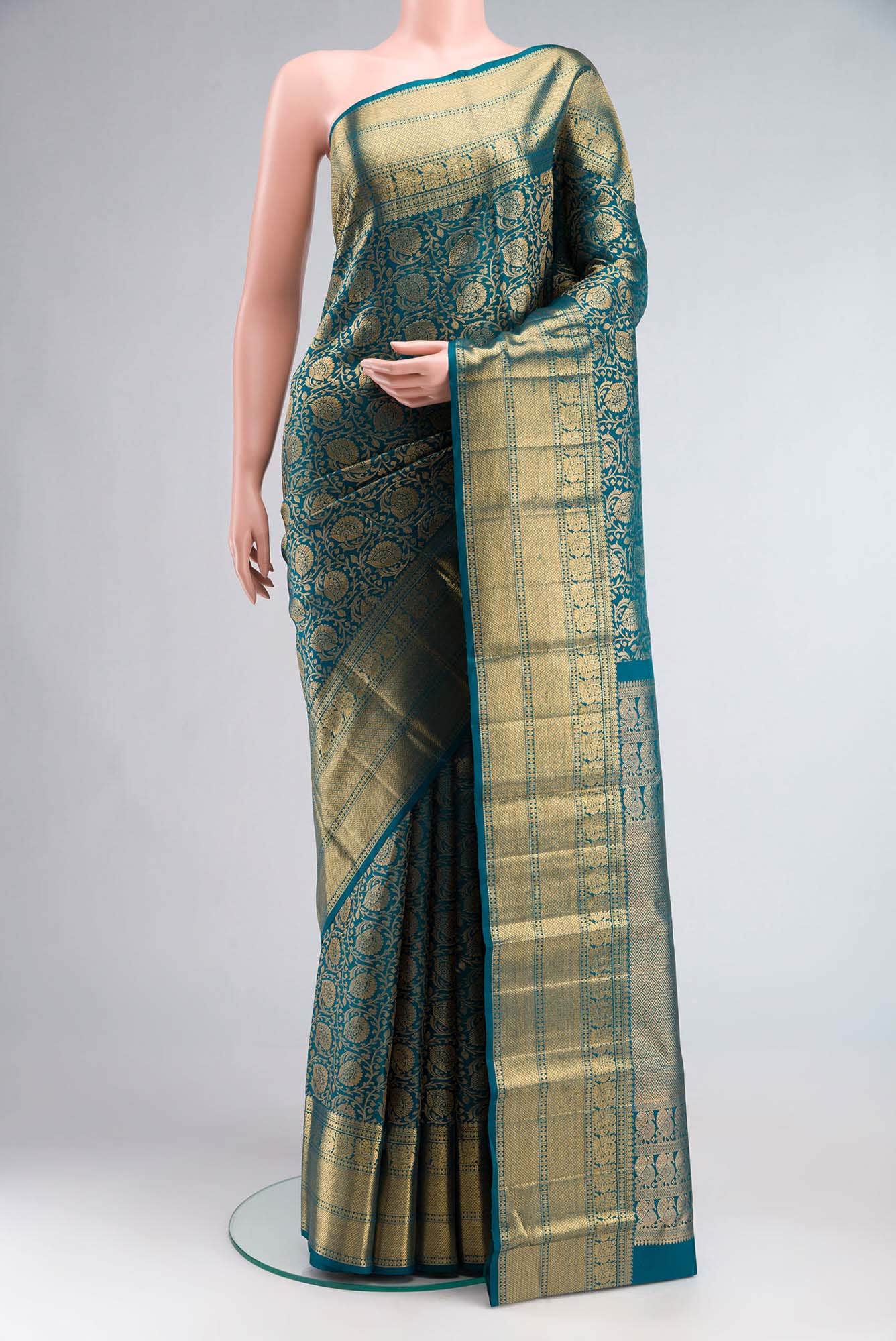 Green Kanchipuram Silk Saree