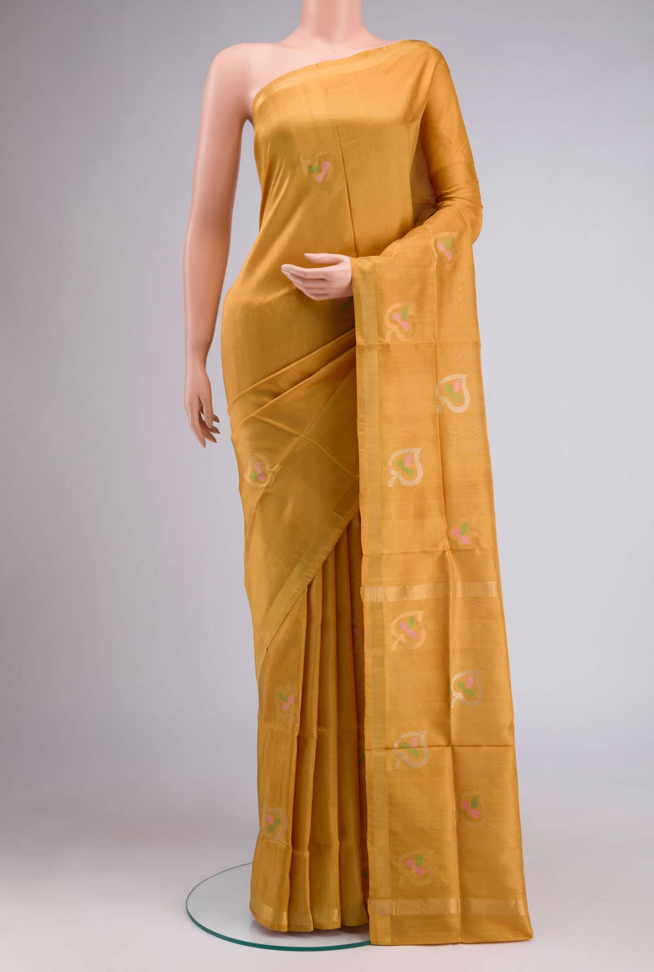 Mustard Uppada Silk Saree