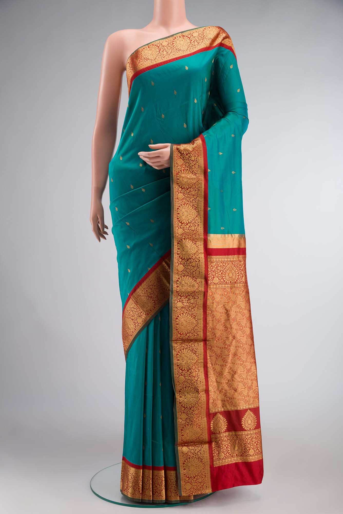 Blue Bangalore Silk Saree