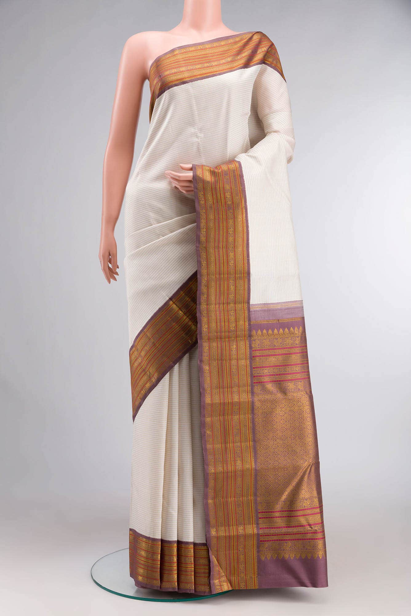 Blue Kanchipuram Silk Saree
