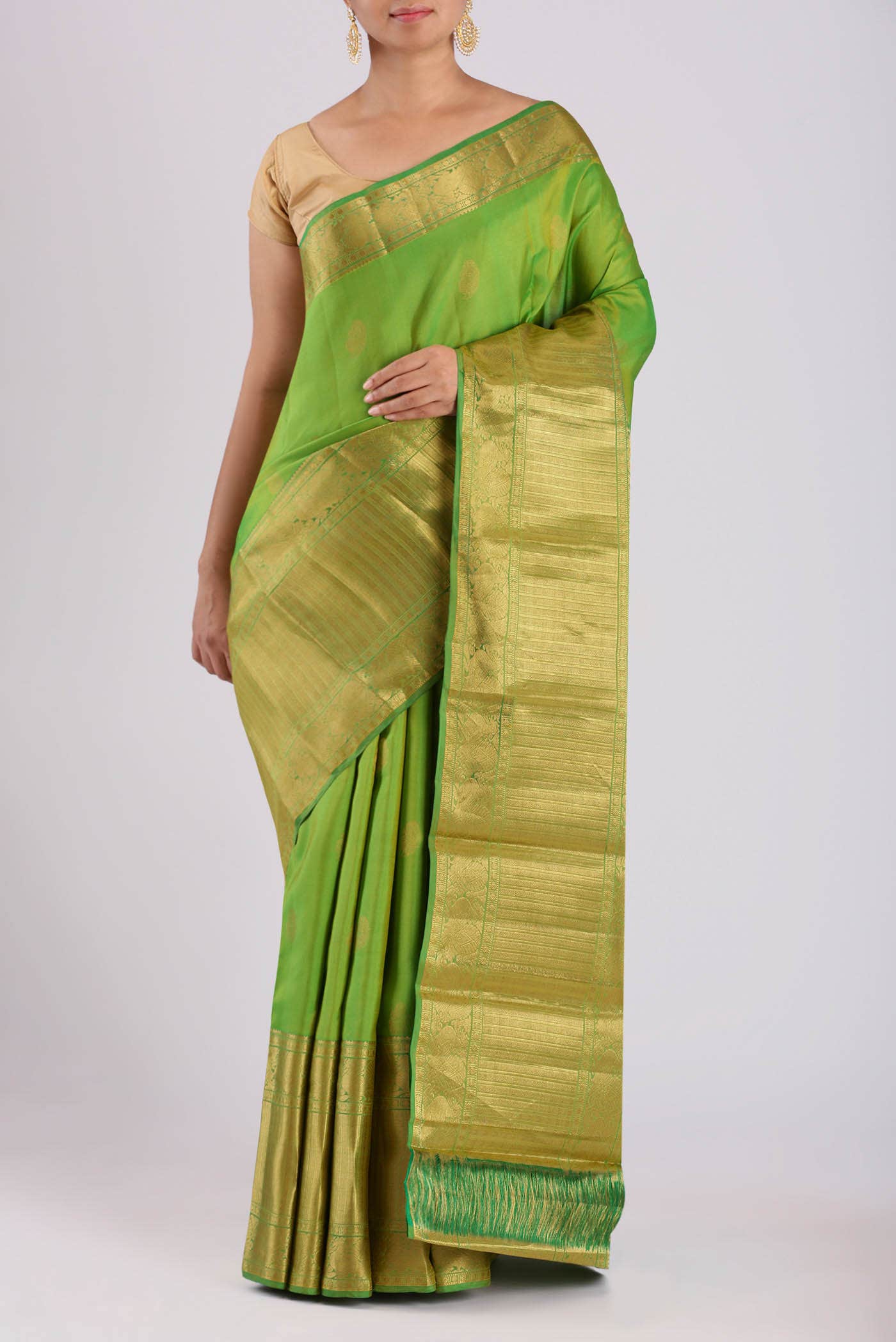 Green Kanchipuram Silk Saree