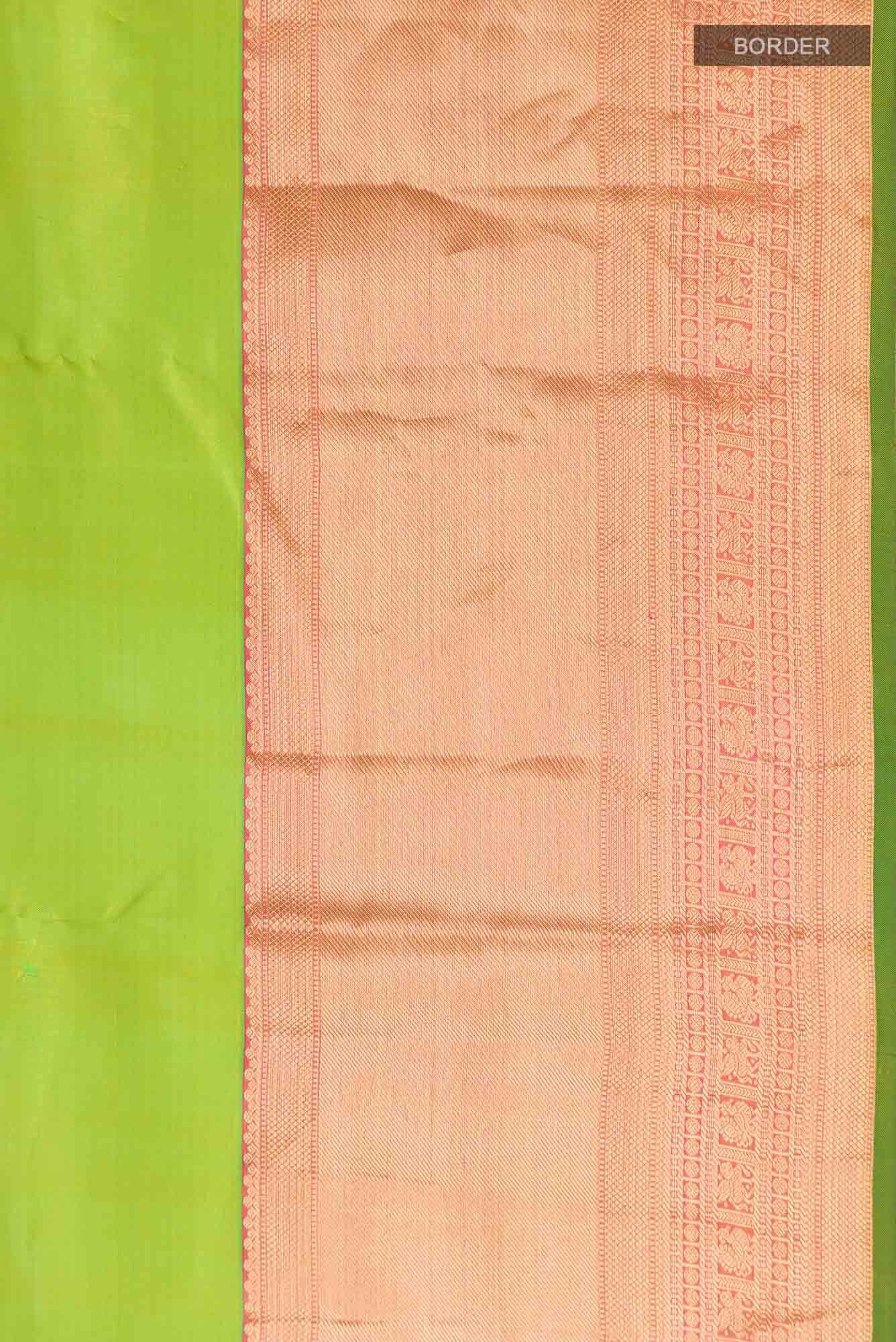 Mehandi Green Kanchipuram Silk Saree