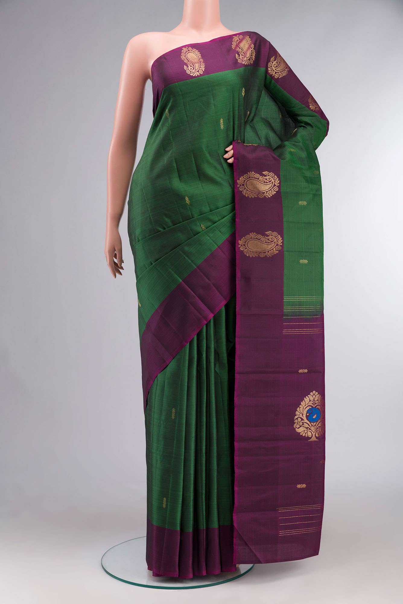 Green Kanchipuram Silk Saree