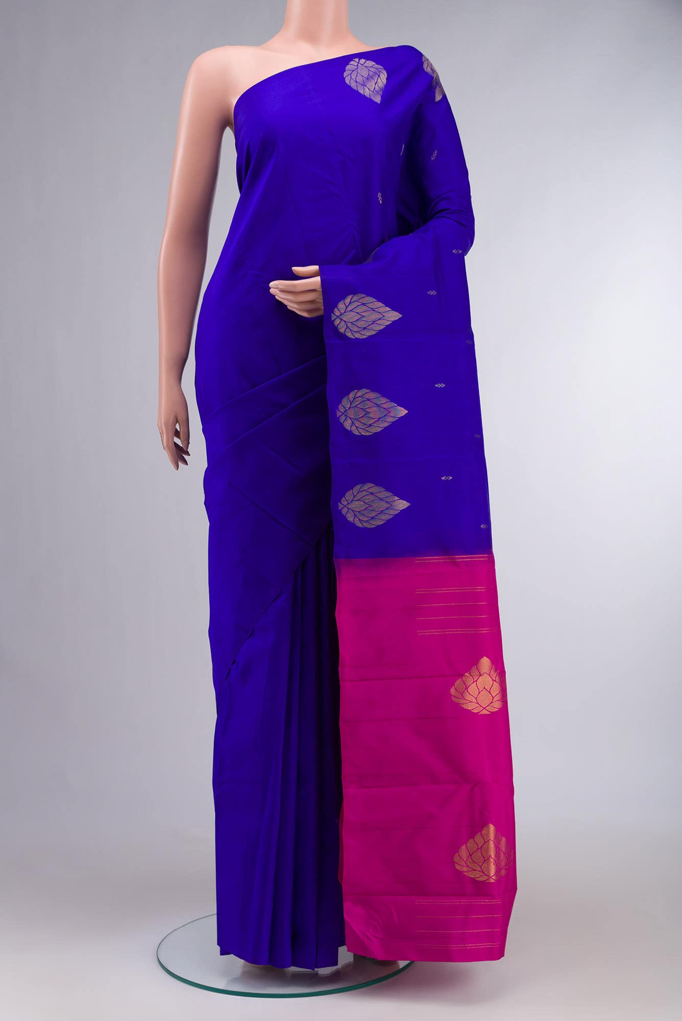 Blue Kanchipuram Silk Saree