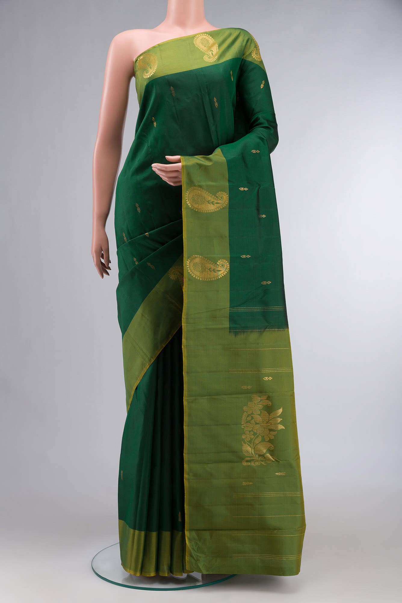 Green Kanchipuram Silk Saree