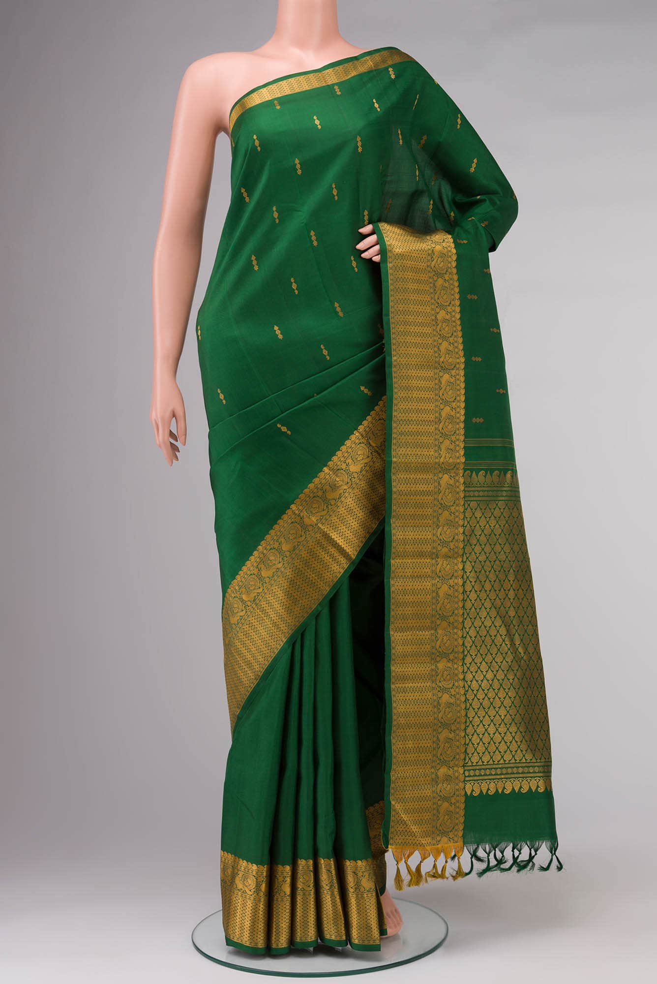 Green Kanchipuram Silk Saree