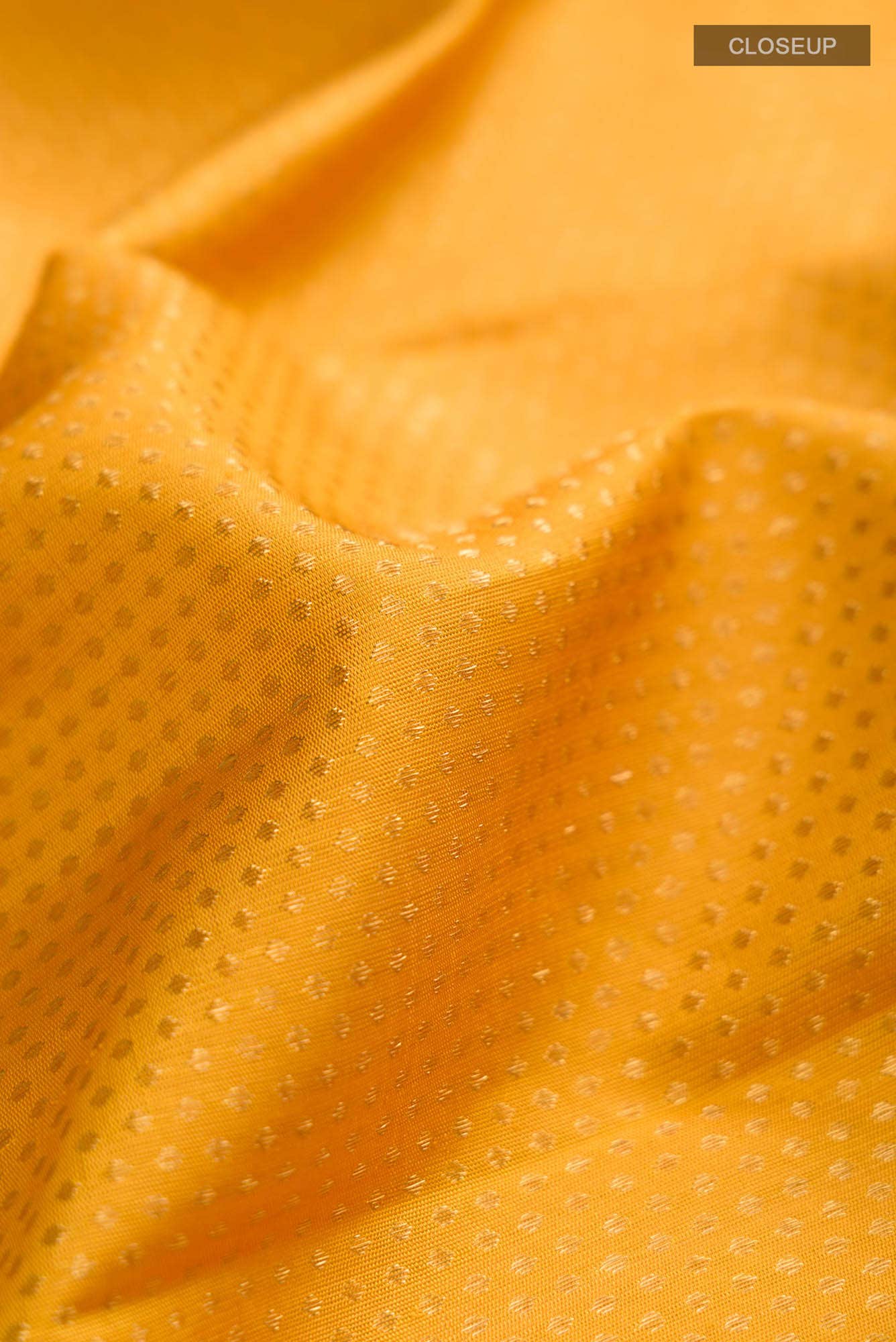 Pure Silk Pure Zari Yellow Kanchipuram Saree