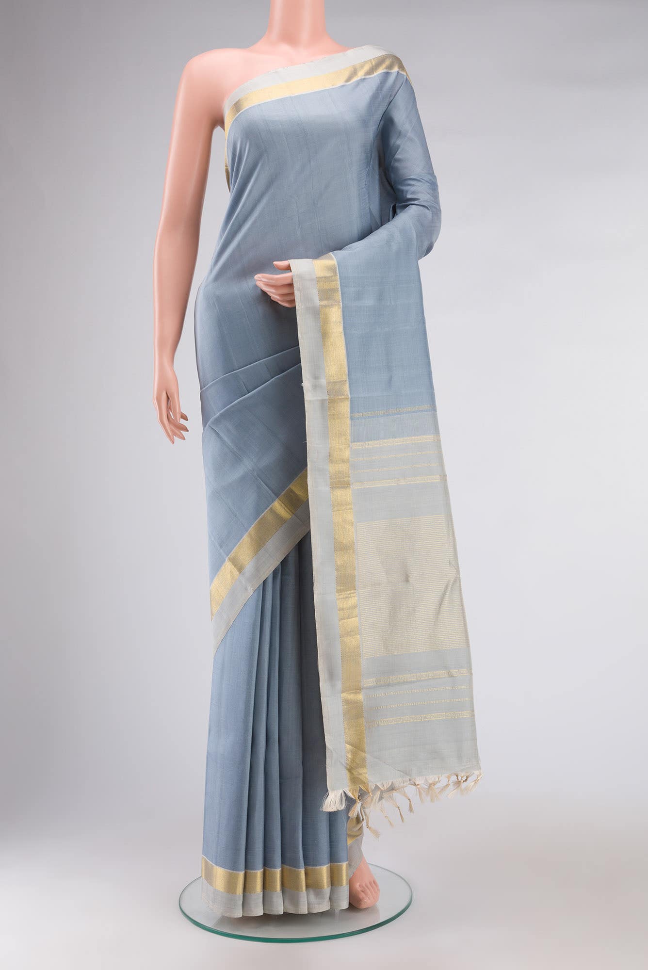 Blue Kanchipuram Silk Saree