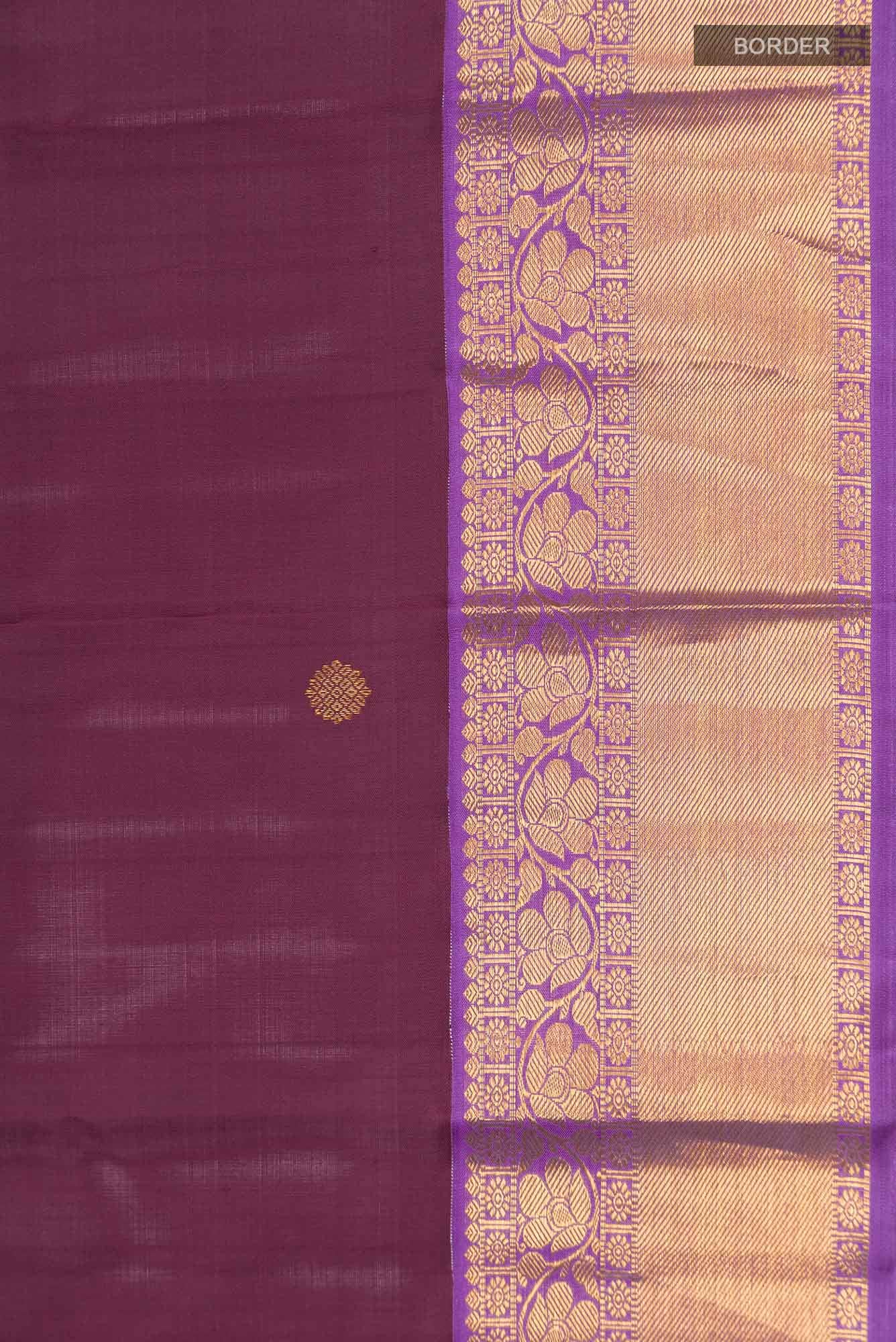 Maroon Kanchipuram Silk Saree