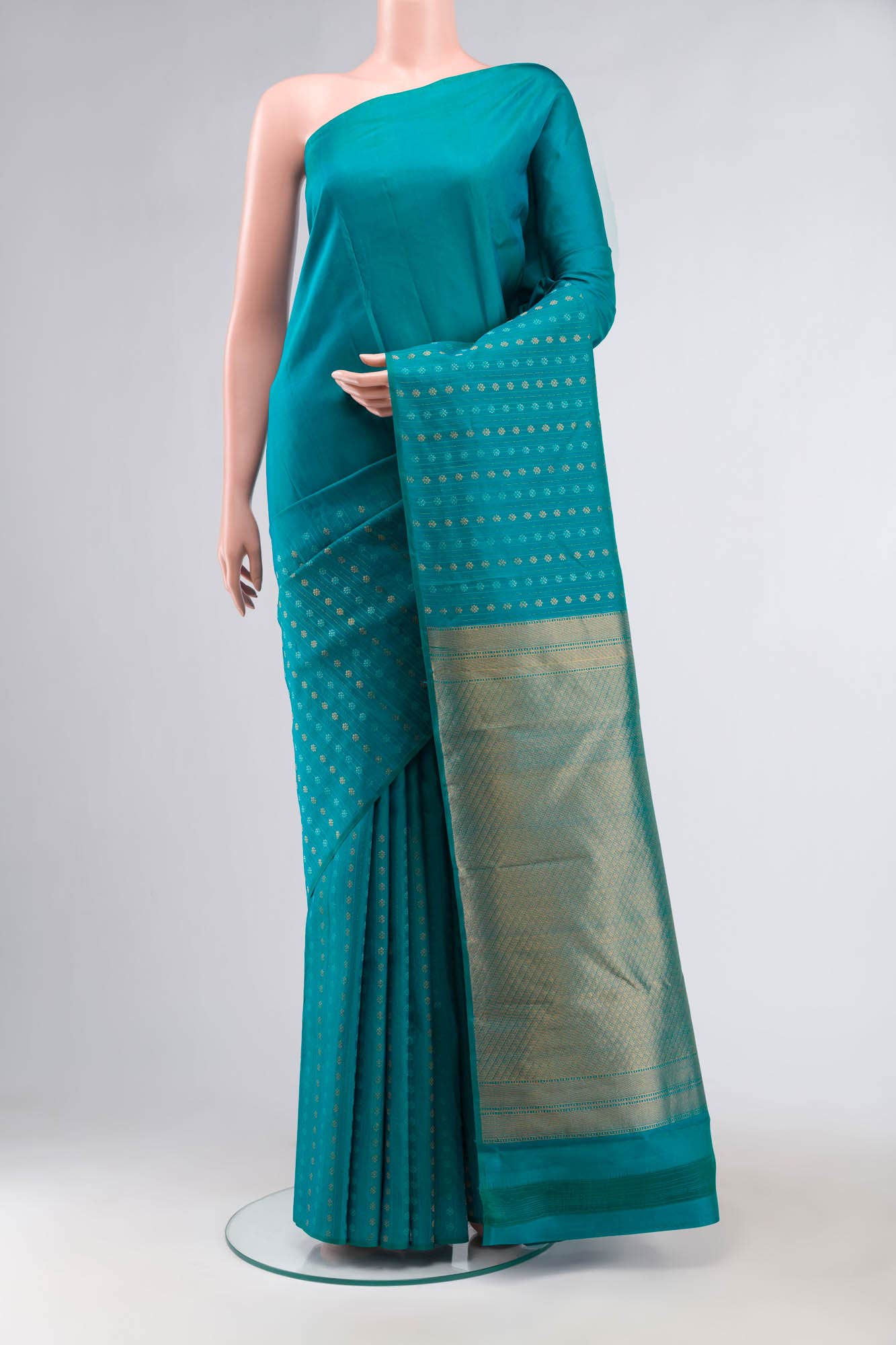 Blue Kanchipuram Silk Saree