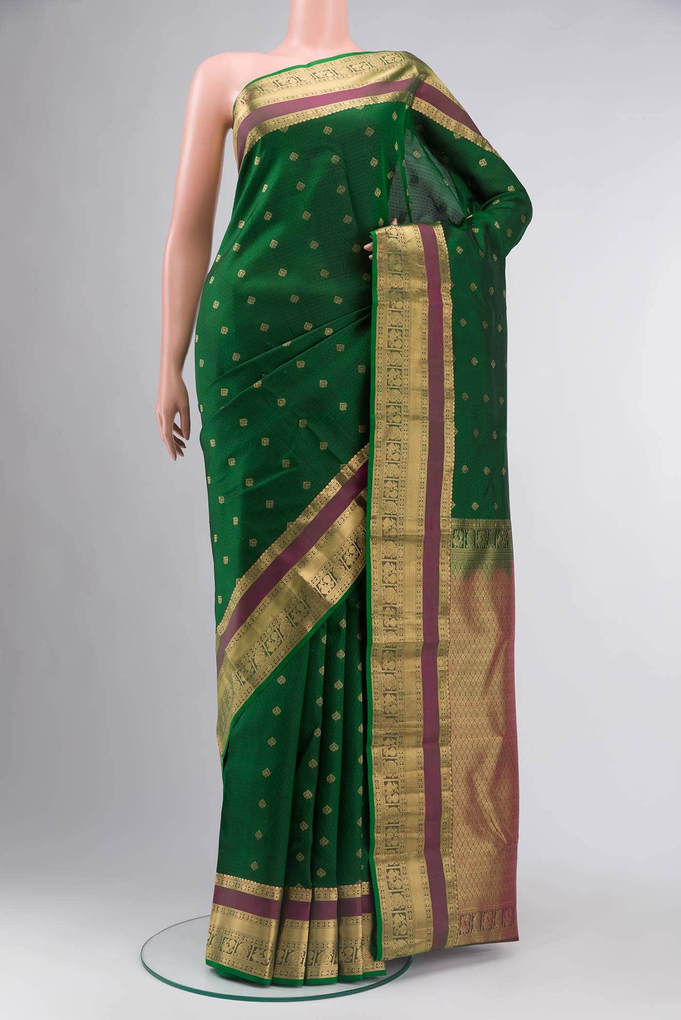 Green Kanchipuram Silk Saree