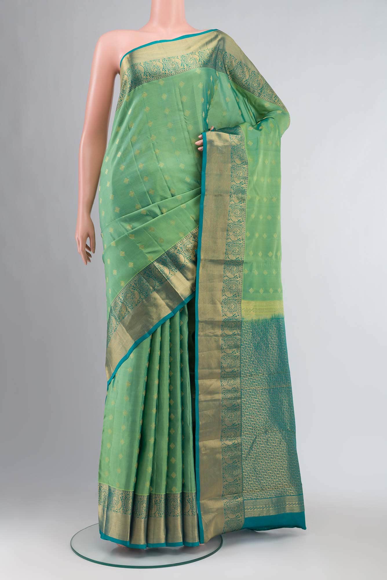Green Kanchipuram Silk Saree