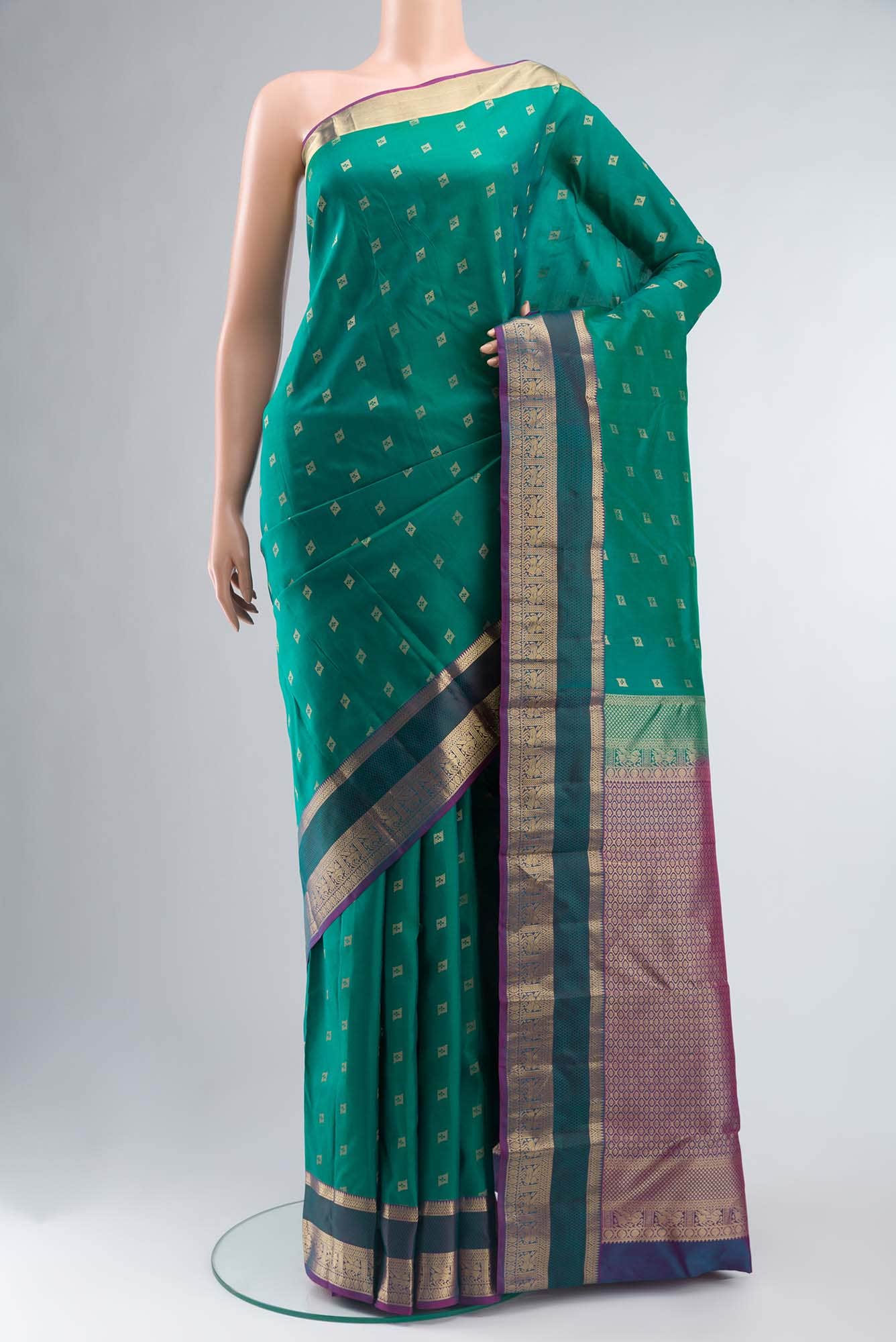 Green Kanchipuram Silk Saree
