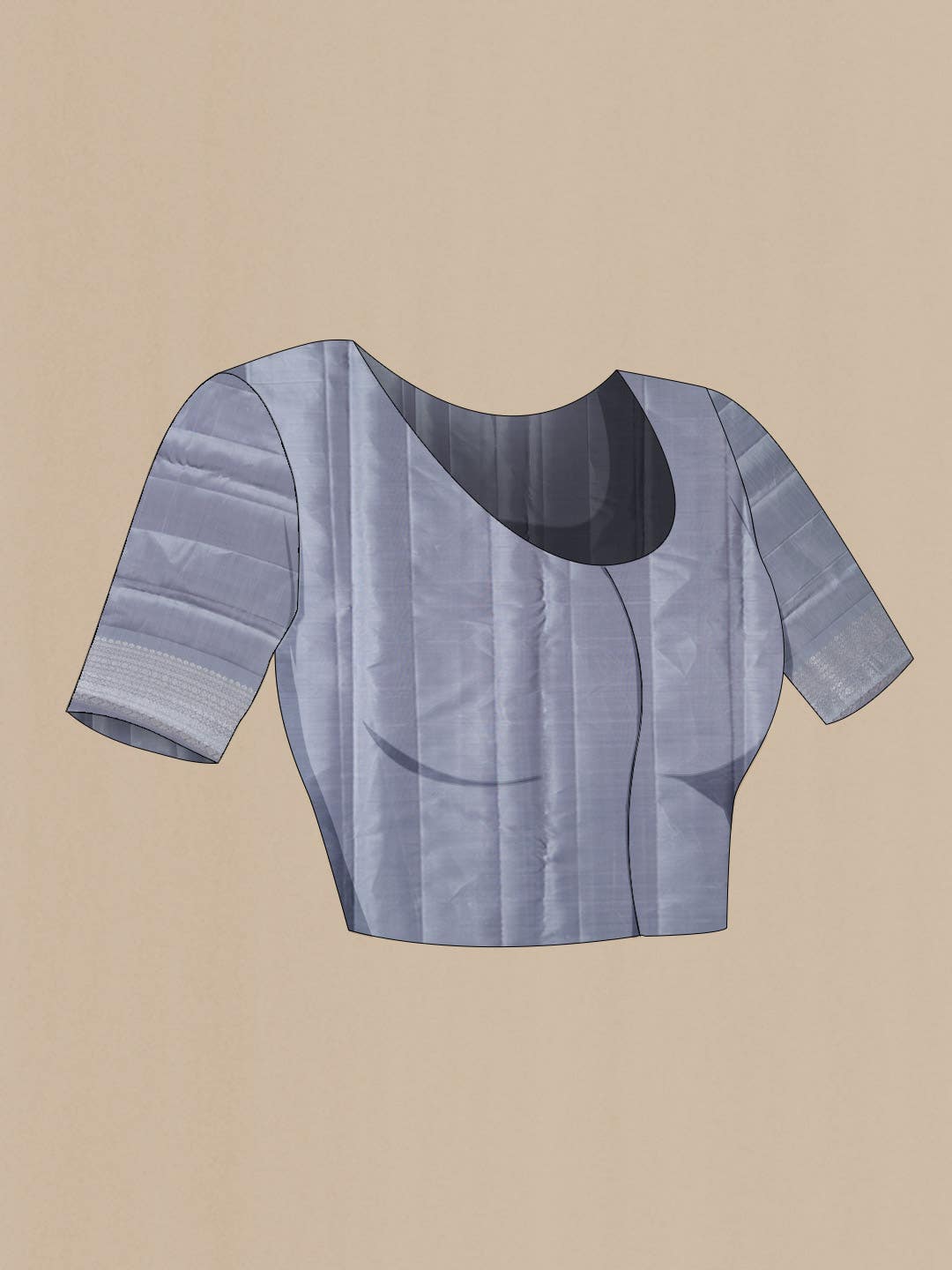 Grey Kanchipuram Silk Saree