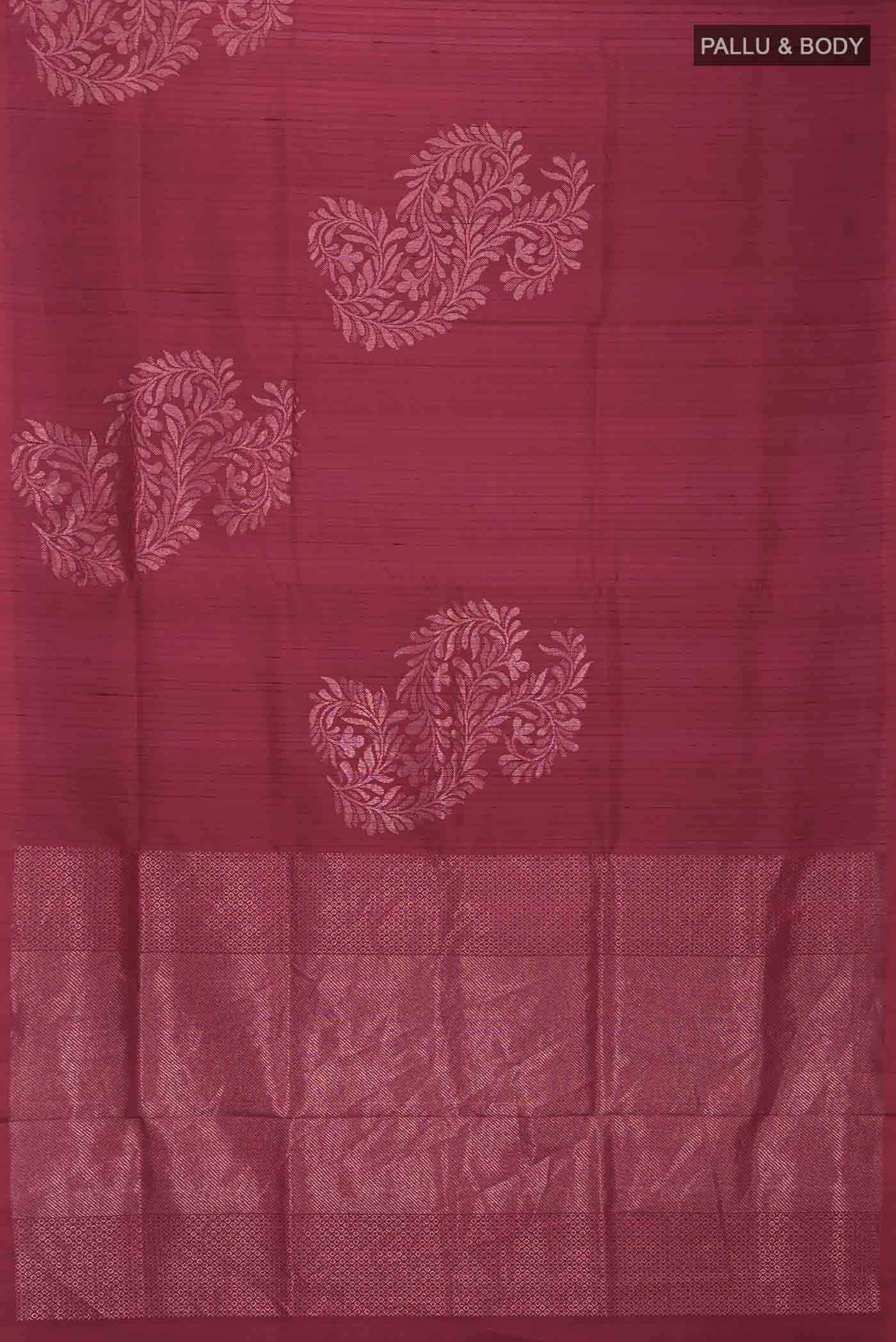 Maroon Soft Silk Saree