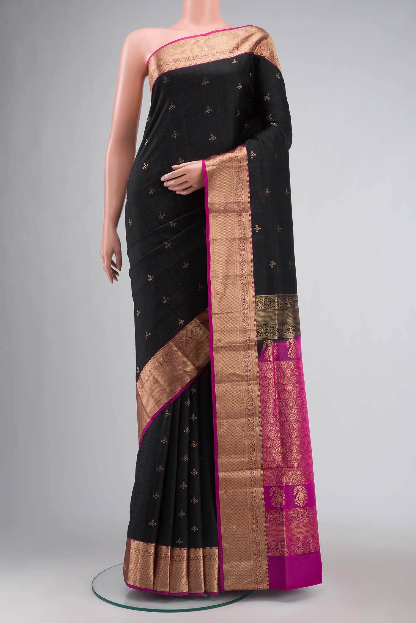 Black Soft Silk Saree